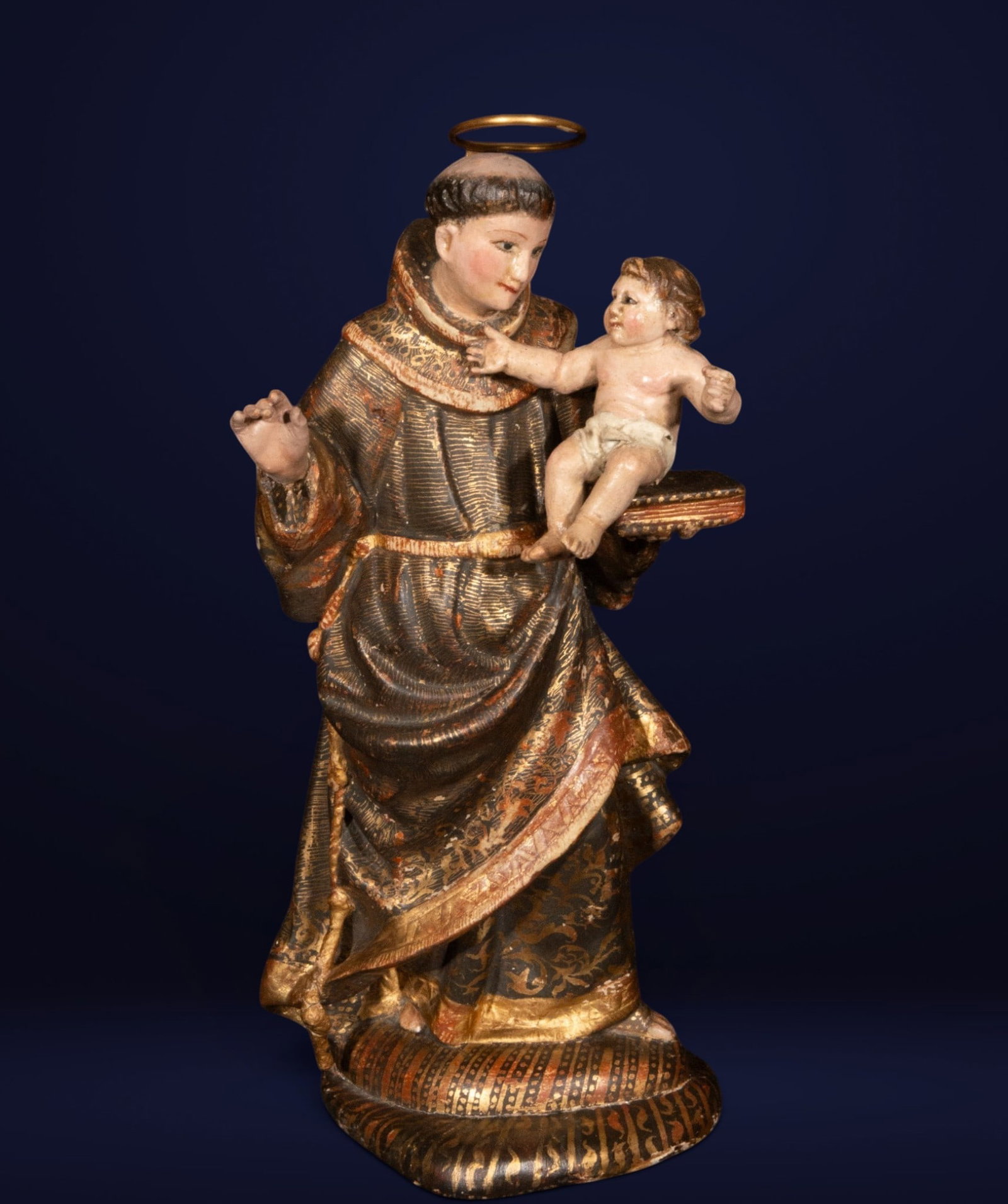 Saint Anthony with the Child, Quito or Guatemala School, 18th Century (1 of 4)