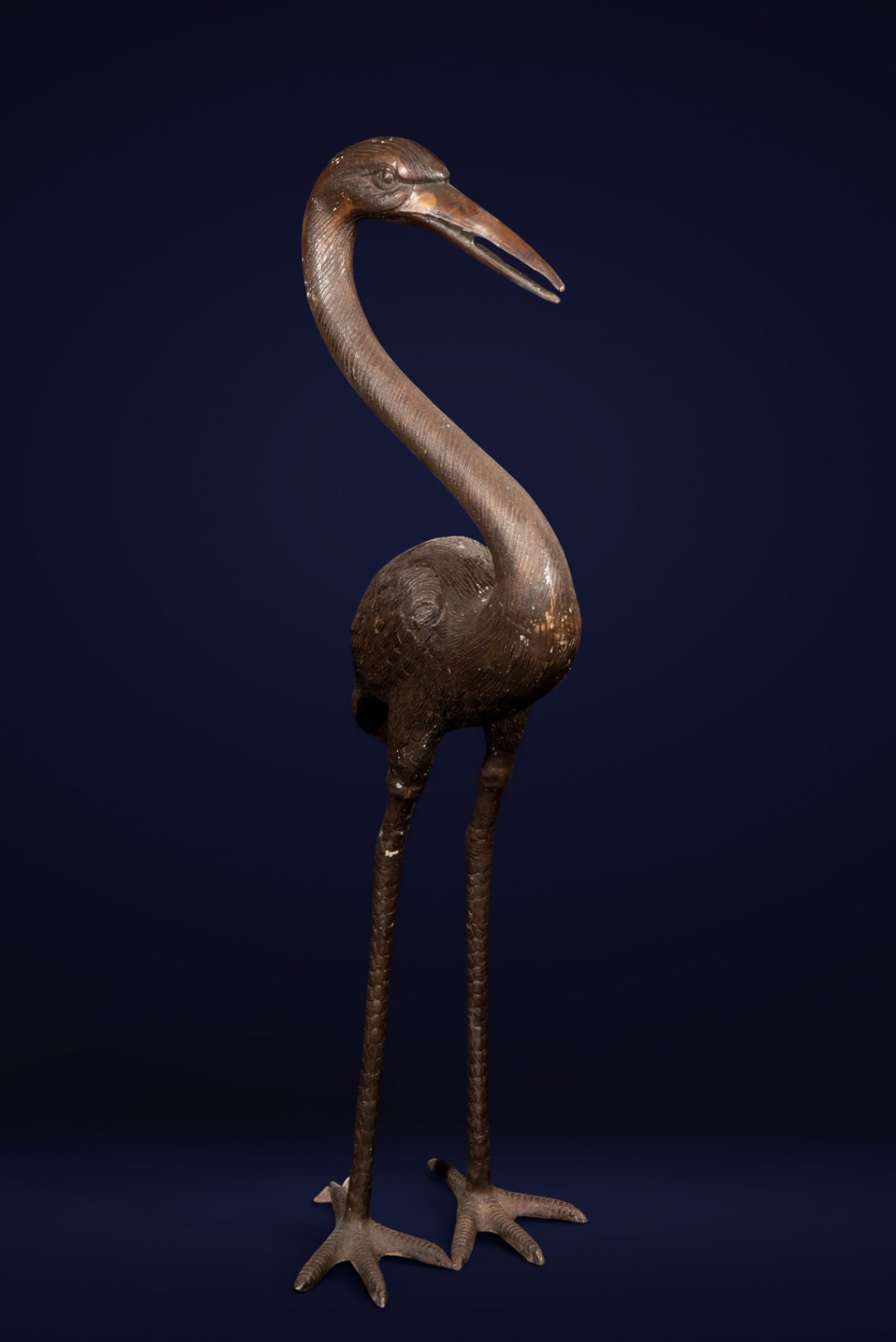 Bronze heron, 20th century (1 of 5)