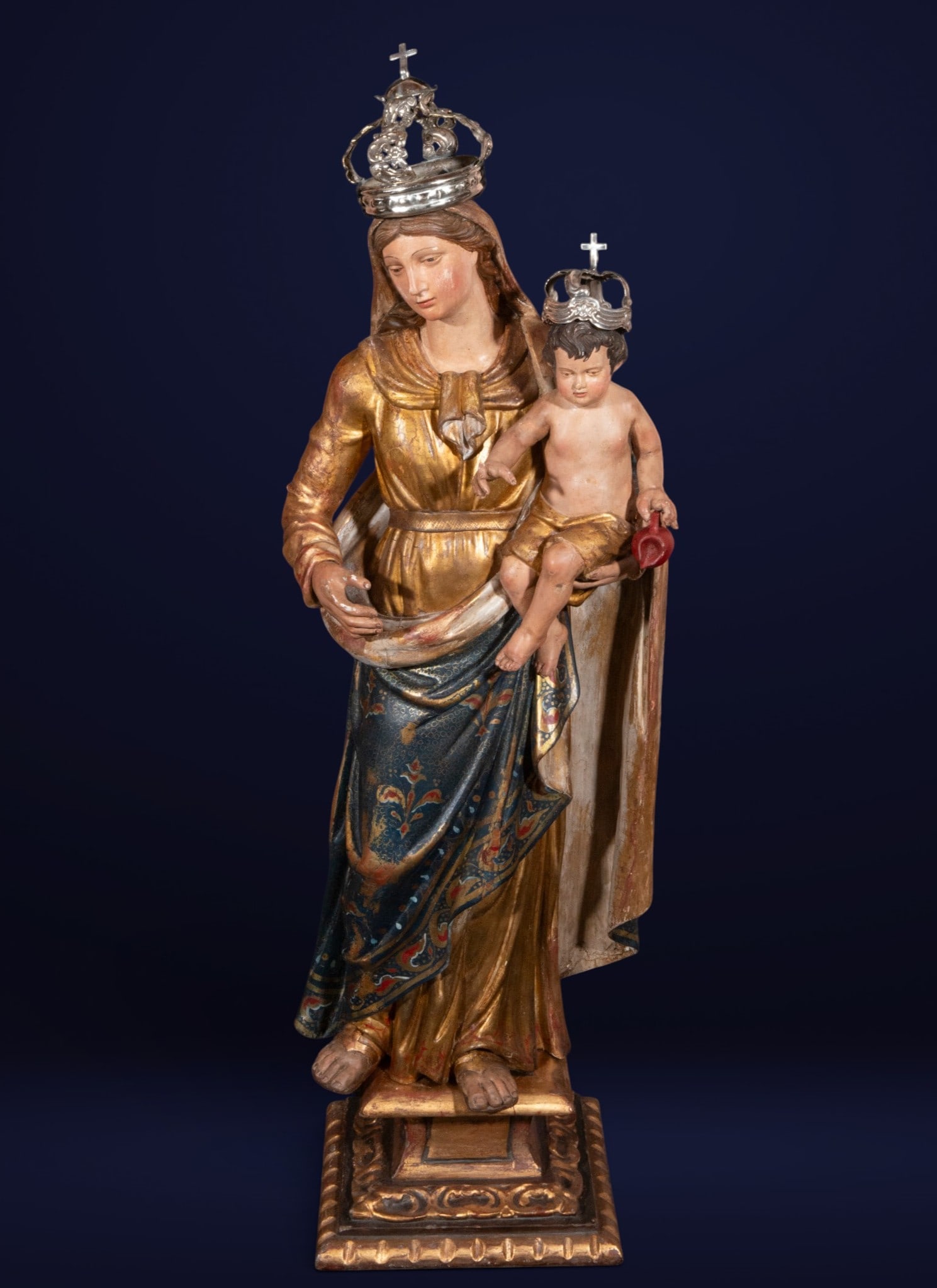 Virgin and Child with Crowns, Valencian School, 18th Century (1 of 4)