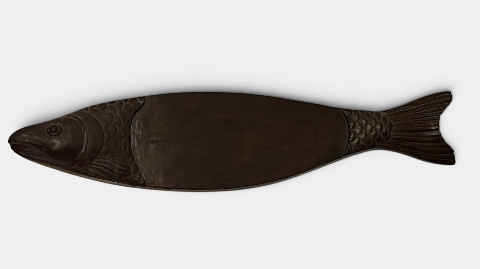 Salmon Arts Crafts or Black Forest Wooden Tray: 50 cm long