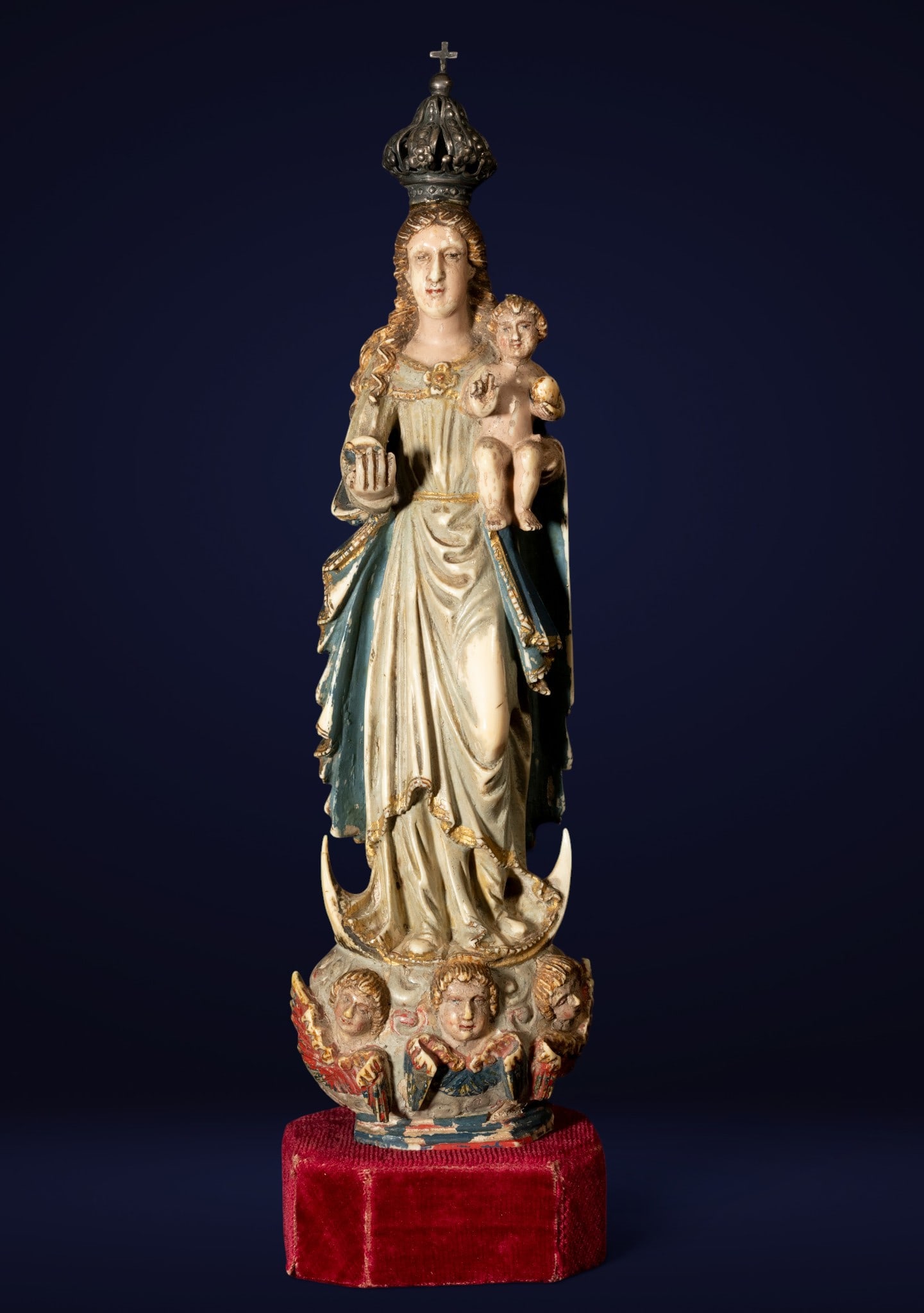 MEXICAN COLONIAL SCHOOL, 18TH CENTURY - Virgin with Child (1 of 15)