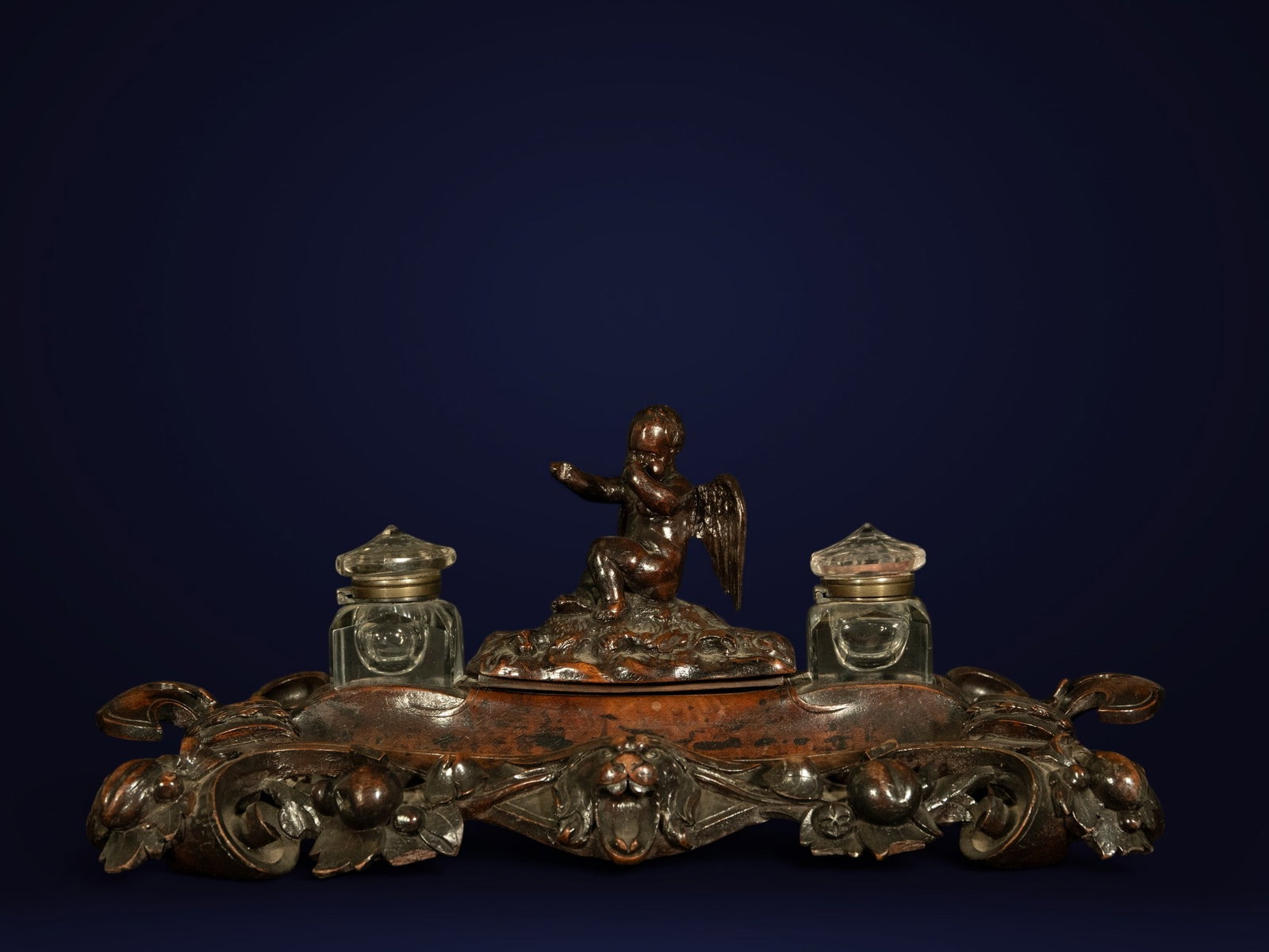 SILVER AND WOOD INKJET BLACK FOREST – GERMANY, 20TH CENTURY (1 of 6)