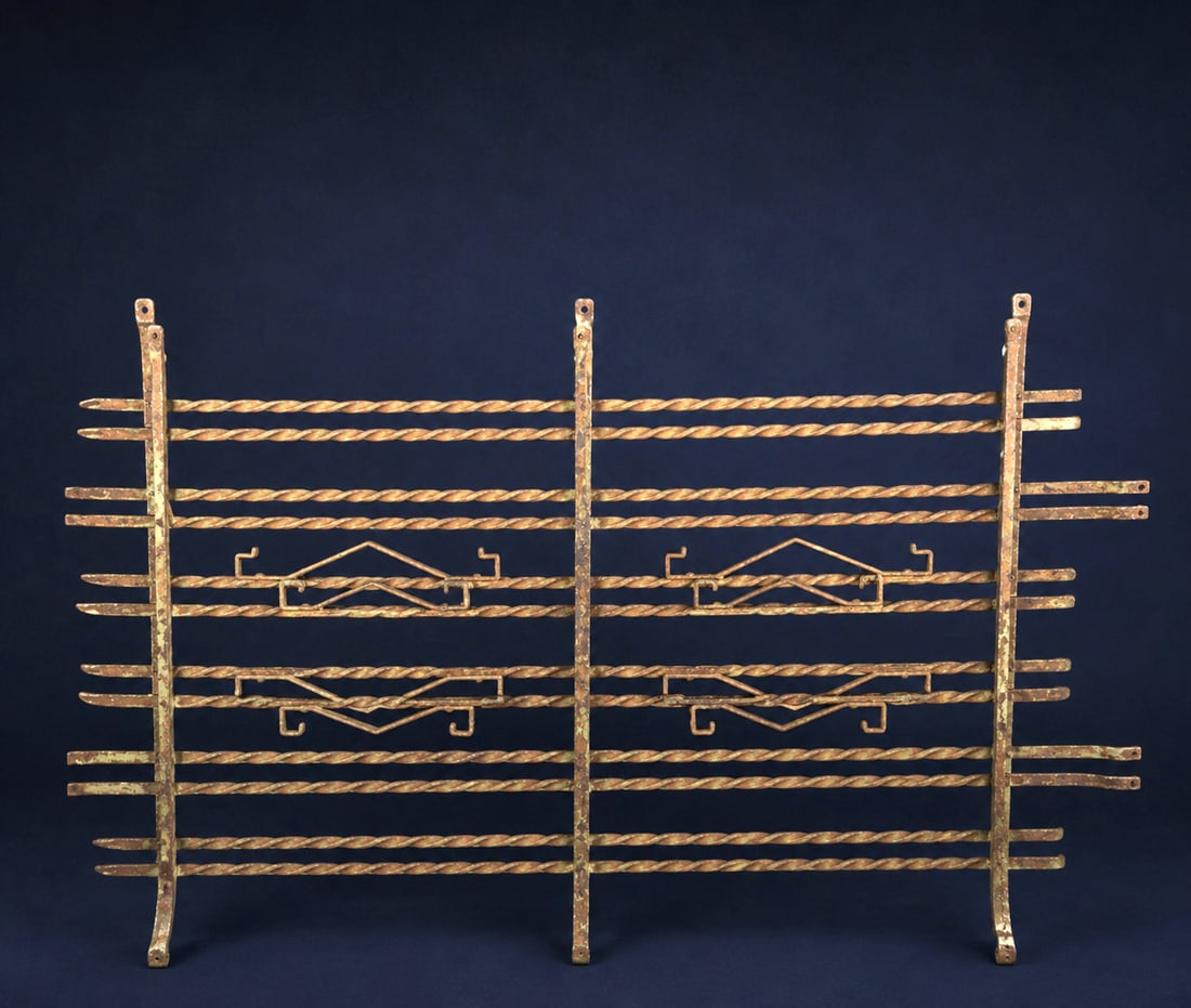 Pair of wrought iron grilles, Spanish School, 19th Century (1 of 4)