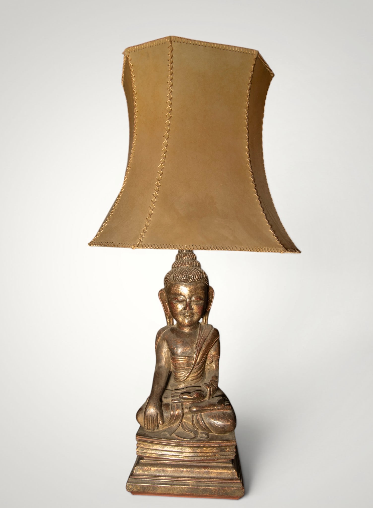 Buddha lamp, early 20th century - Asian Art (1 of 2)