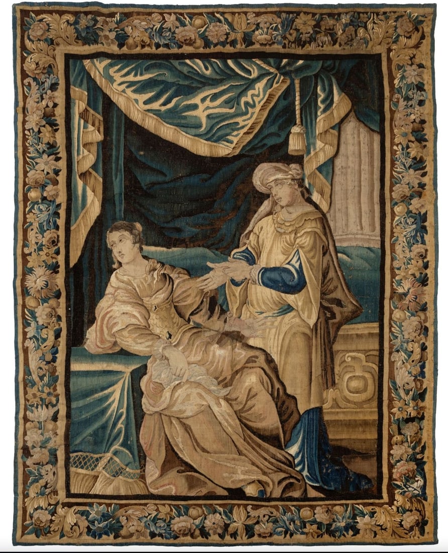 Monumental wall tapestry - Aubusson Manufacture, 18th Century (1 of 6)