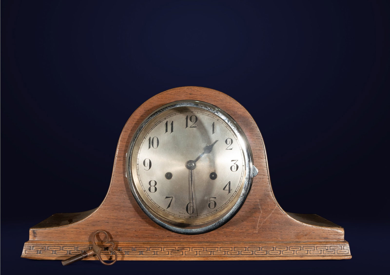 English wooden clock without chime (1 of 5)
