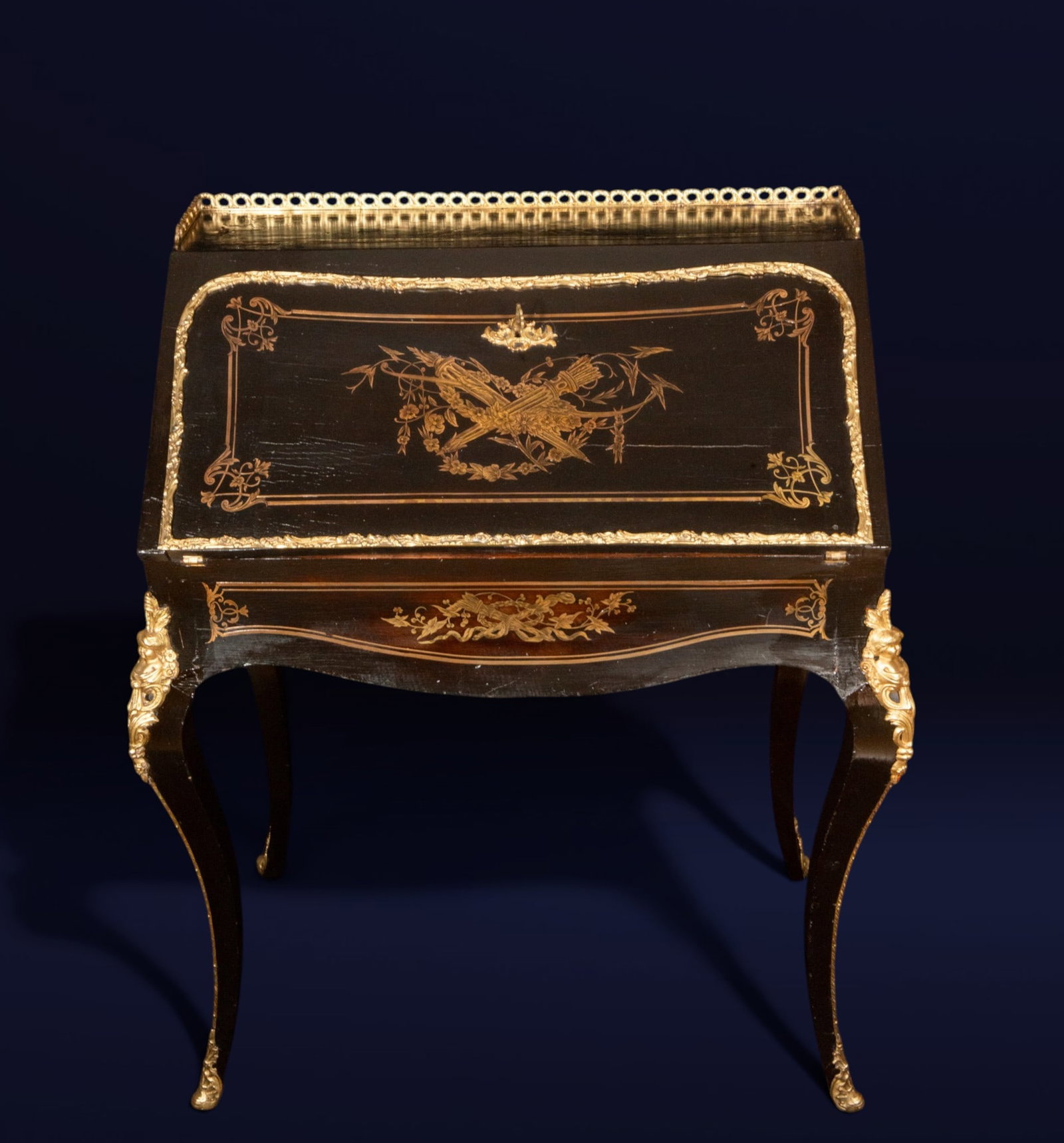 Napoleon III folding desk. French School. 19th century (1 of 5)