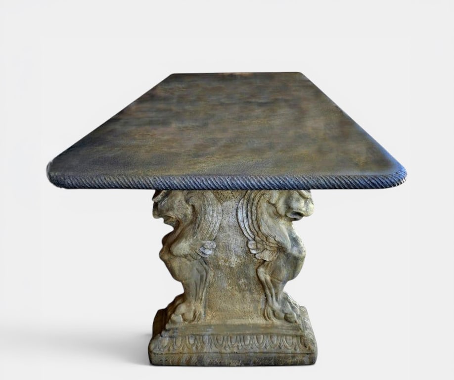 Italian table with winged griffins. Italian Neoclassical School. 21st century (1 of 4)
