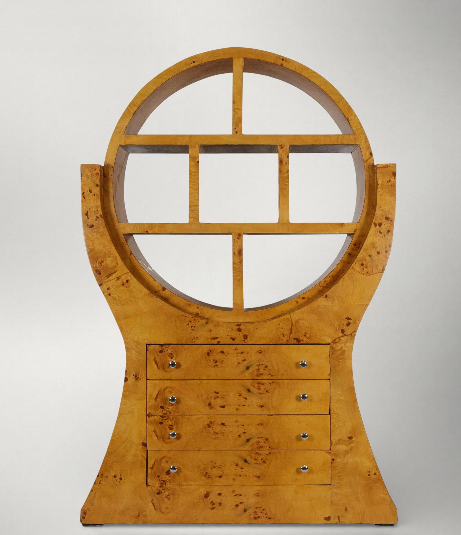 Bookshelf with a circular shelf. Mid-Century style. 20th century (1 of 7)