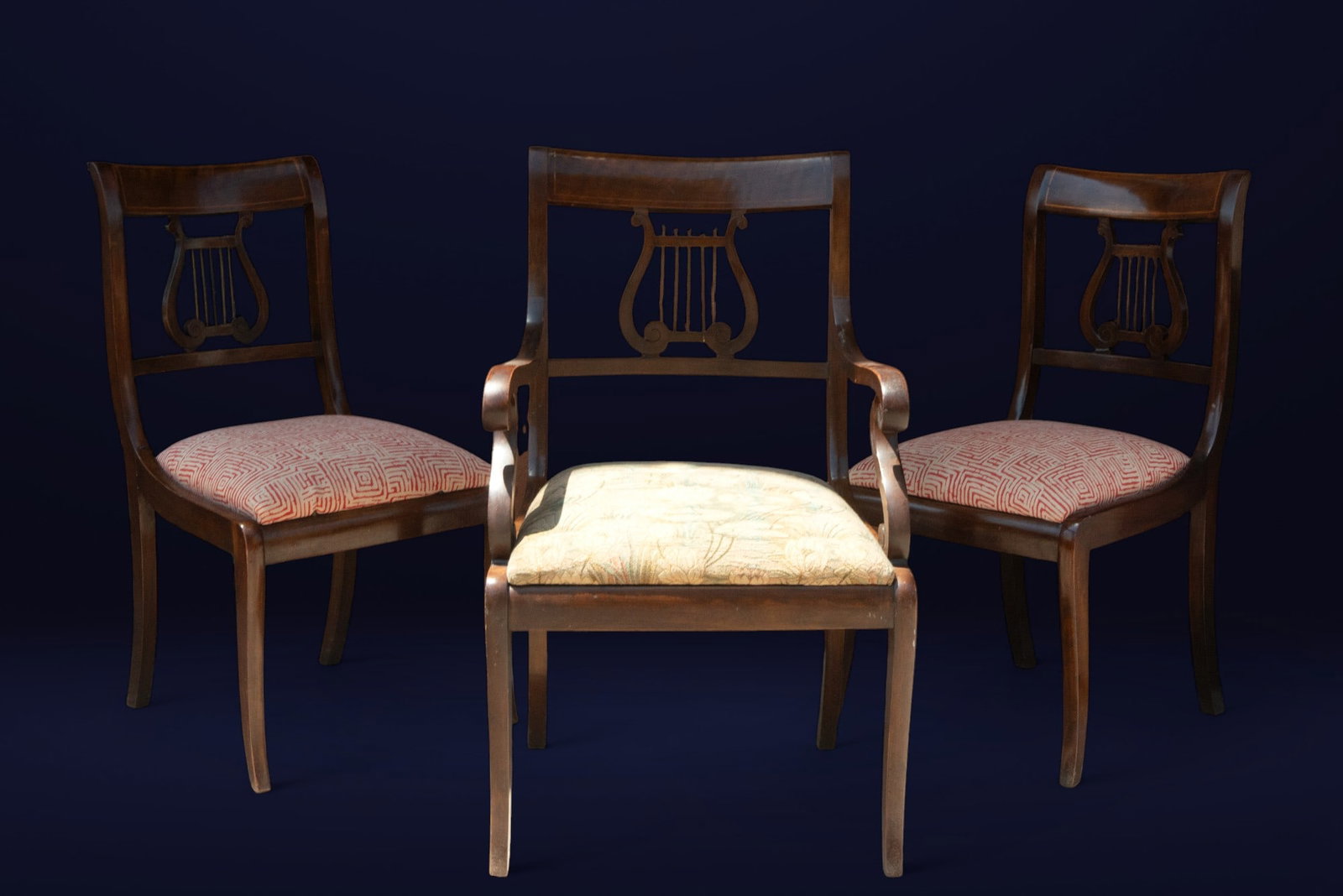 Walnut seating (10 chairs and 2 armchairs) (1 of 5)