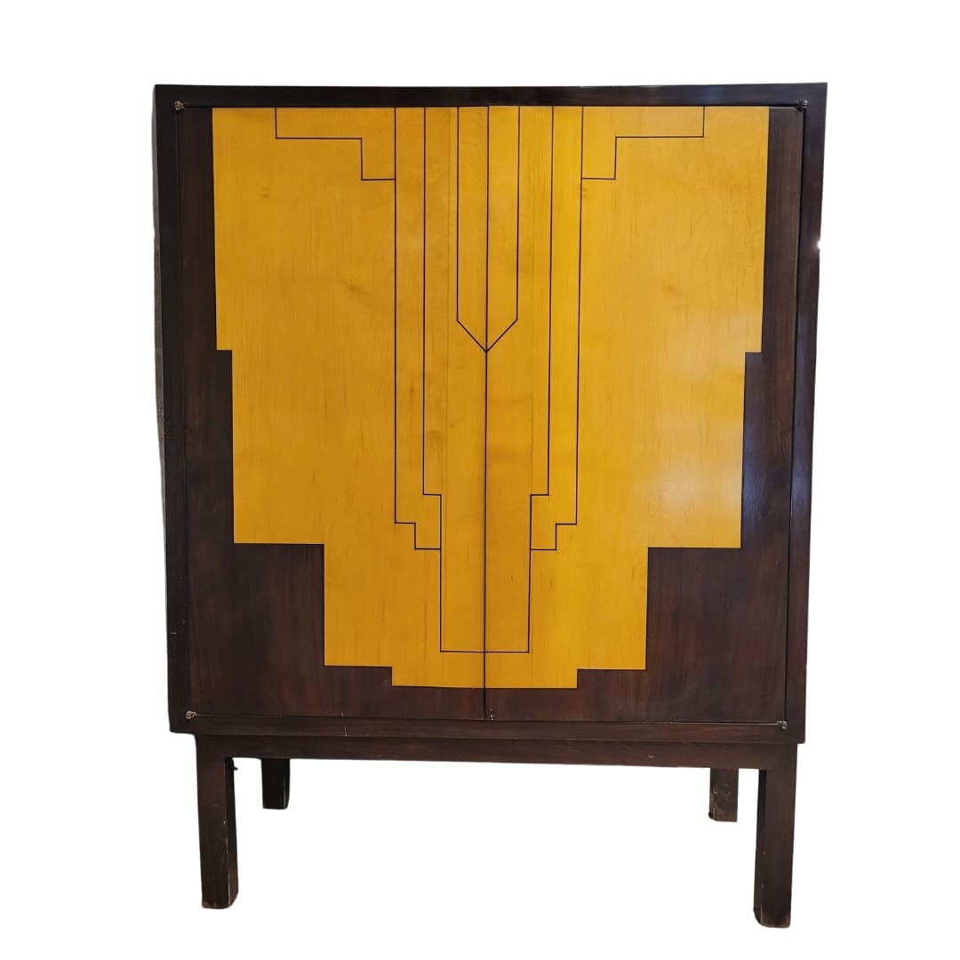 RIPO BUGATTI ART DECO BAR FURNITURE, ROSEWOOD AND LEMONWOOD WOOD, 40'S – FRANCE (1 of 2)