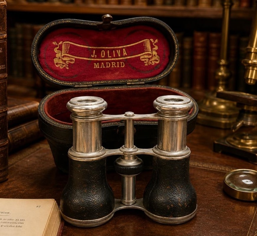J. Oliva Madrid prismatic binoculars. 83 g. (1 of 4)