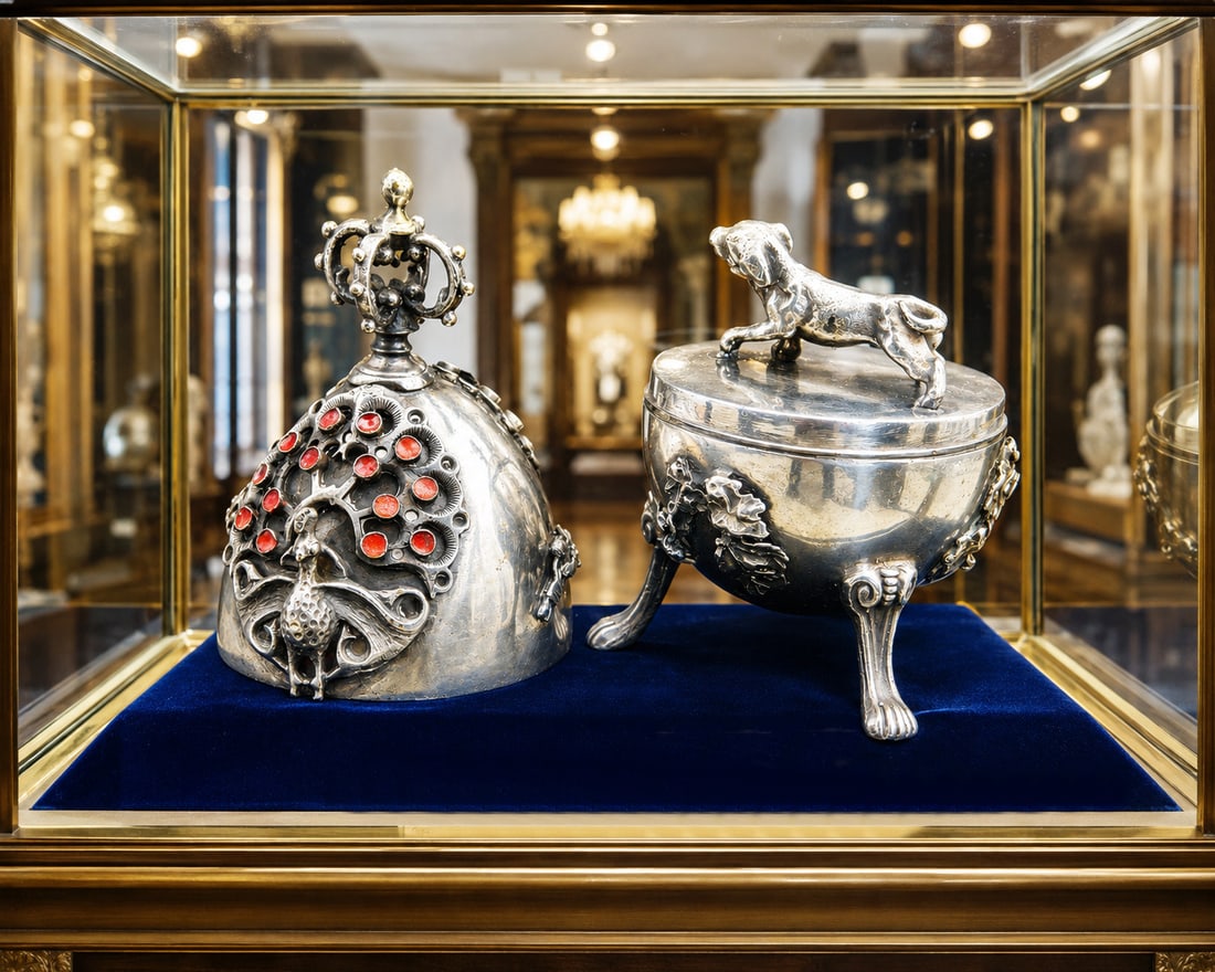 Russian Imperial Egg. 84 Silver Zolotnik. 160 g. (1 of 8)