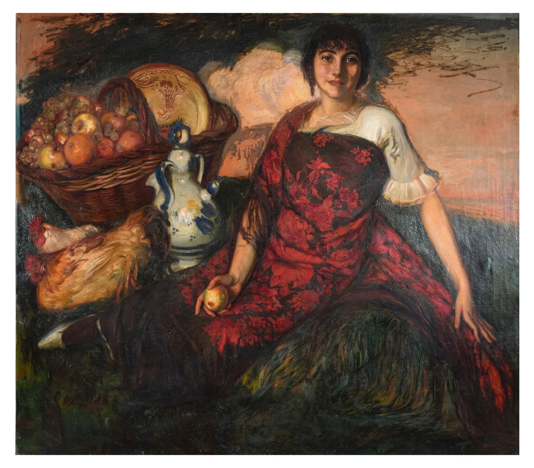 JOSÉ PINAZO MART?NEZ (Rome, 1879 – Godella, Valencia, 1933) – Gitana (1 of 4)
