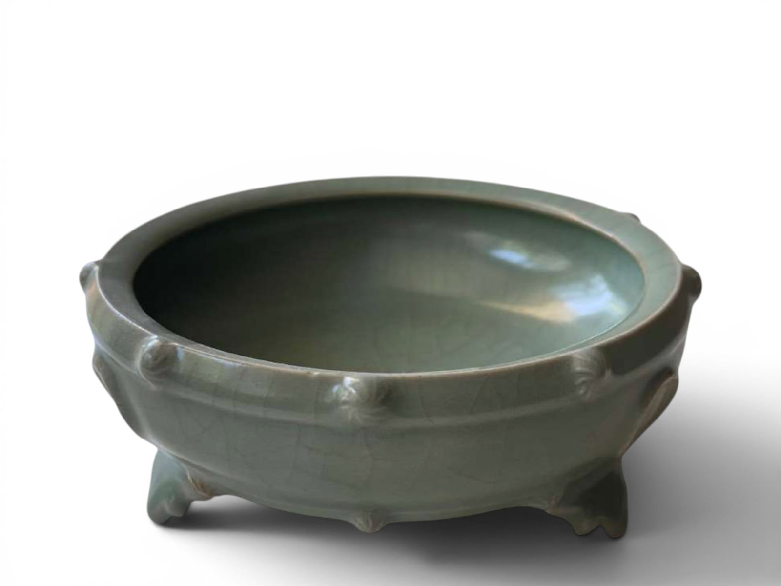 Longquan celadon incense burner, China, Southern Song Dynasty (1 of 3)