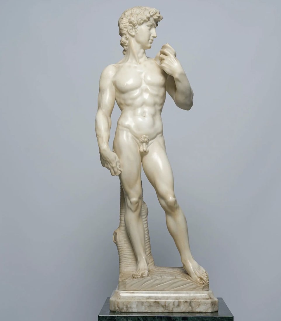 David, after Michelangelo, Italian Neo-Renaissance sculpture, 20th Century (1 of 6)