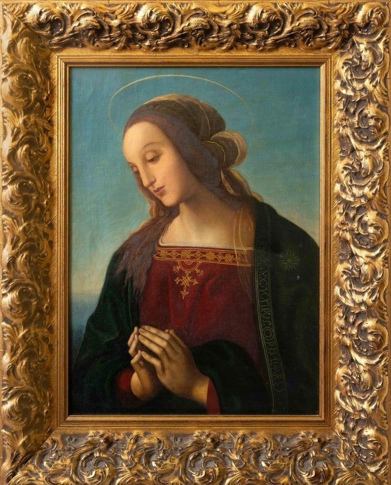 Virgin in Adoration. After Perugino (Pietro Vannucci). Italian School. 19th Century (1 of 4)