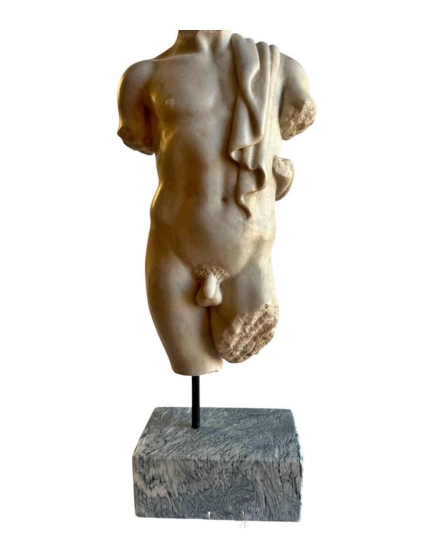 Male Torso. Carrara Marble. 20th Century (1 of 5)