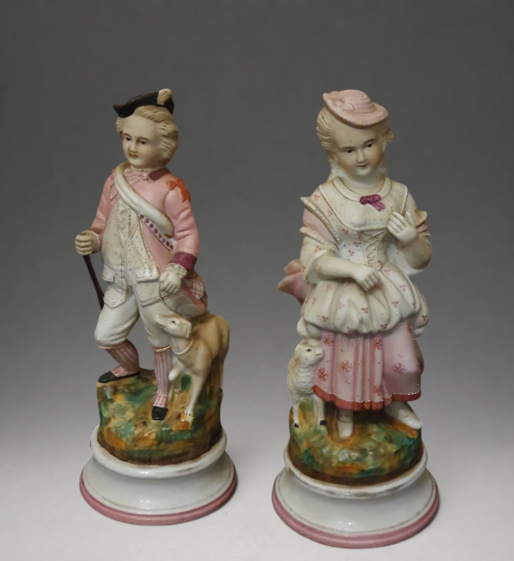 Austrian porcelain couple, 19th-20th centuries (1 of 4)