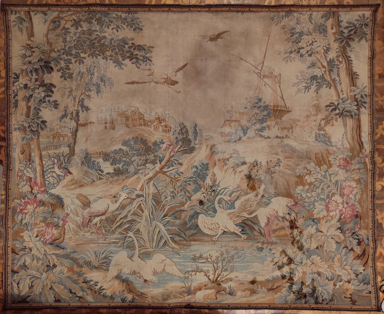 Decorative Large French Verdure Tapestry, 20th Century (1 of 2)