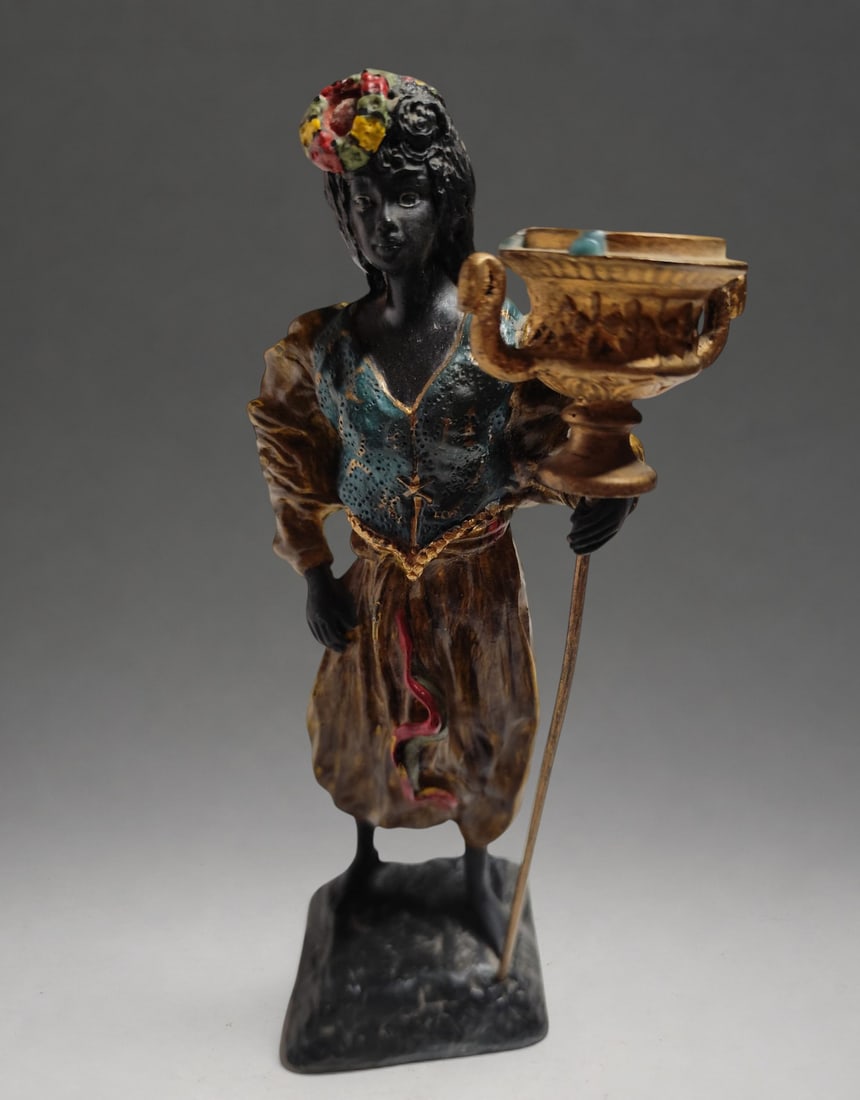 Venetian bronze chandelier, 19th century: 22 cm high
