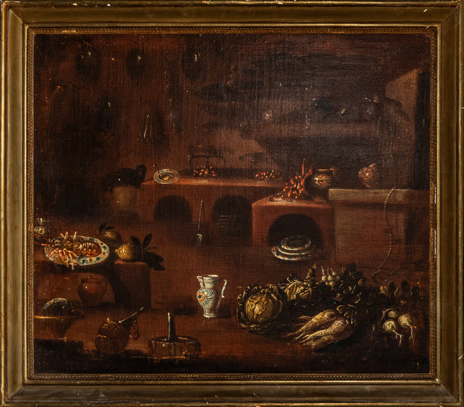 Still life with kitchen utensils. Italian school. 17th century (1 of 5)