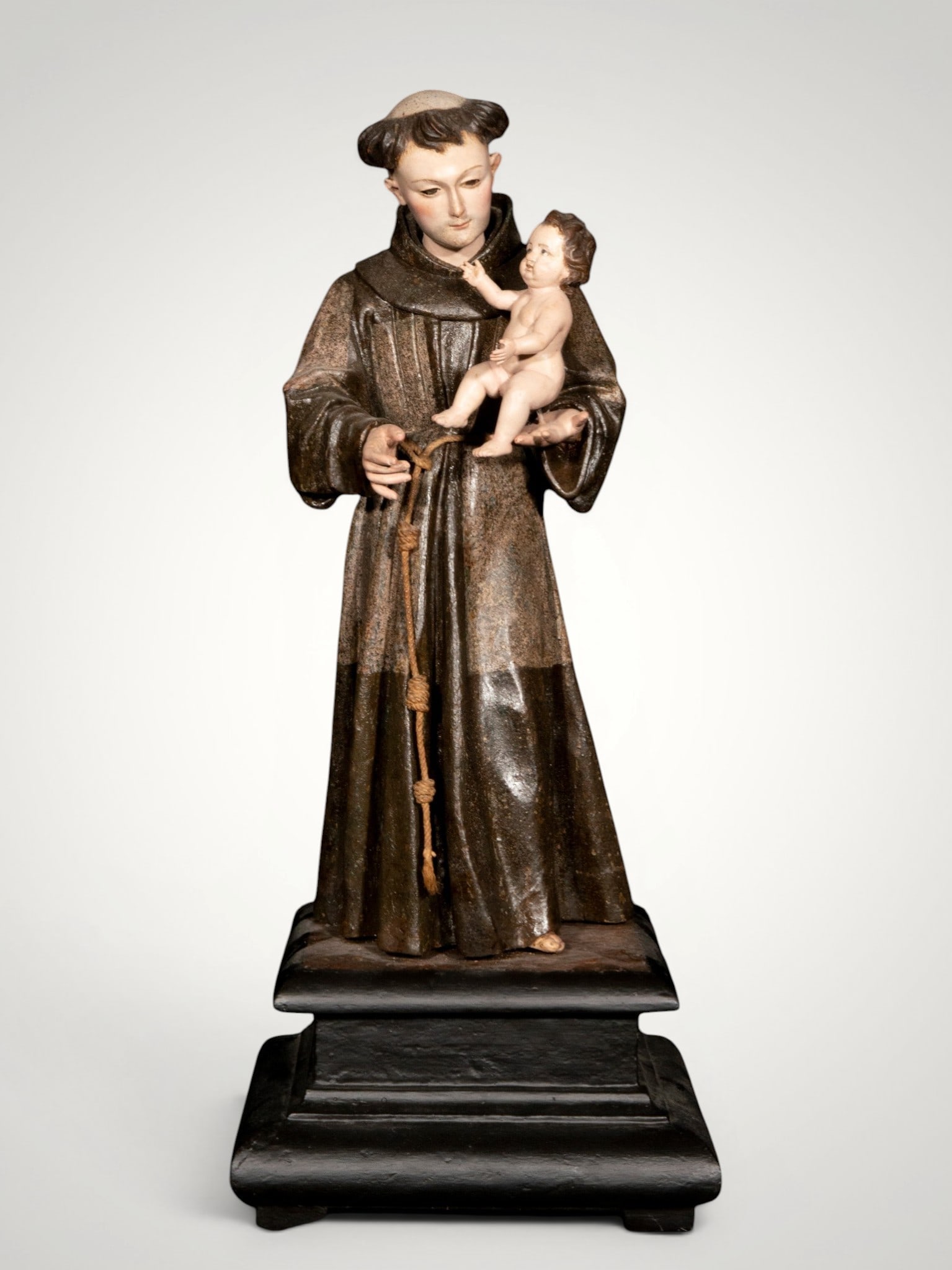 Saint Anthony of Padua with the Child. Attributed to Pedro de Mena. Granada School. 17th century (1 of 5)