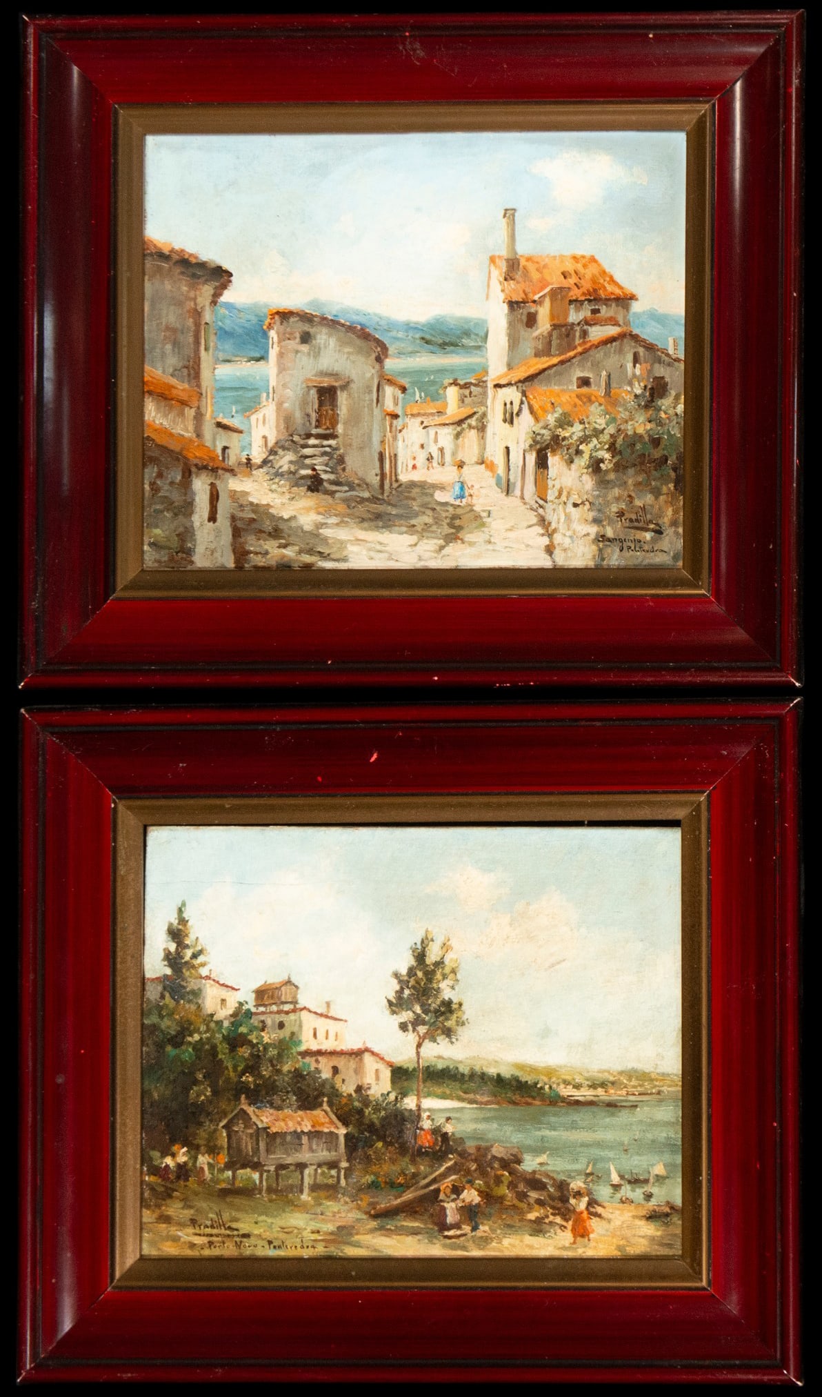 Pair of Views - Signed, Miguel Pradilla y Ortiz. Spanish School. 20th Century (1 of 12)