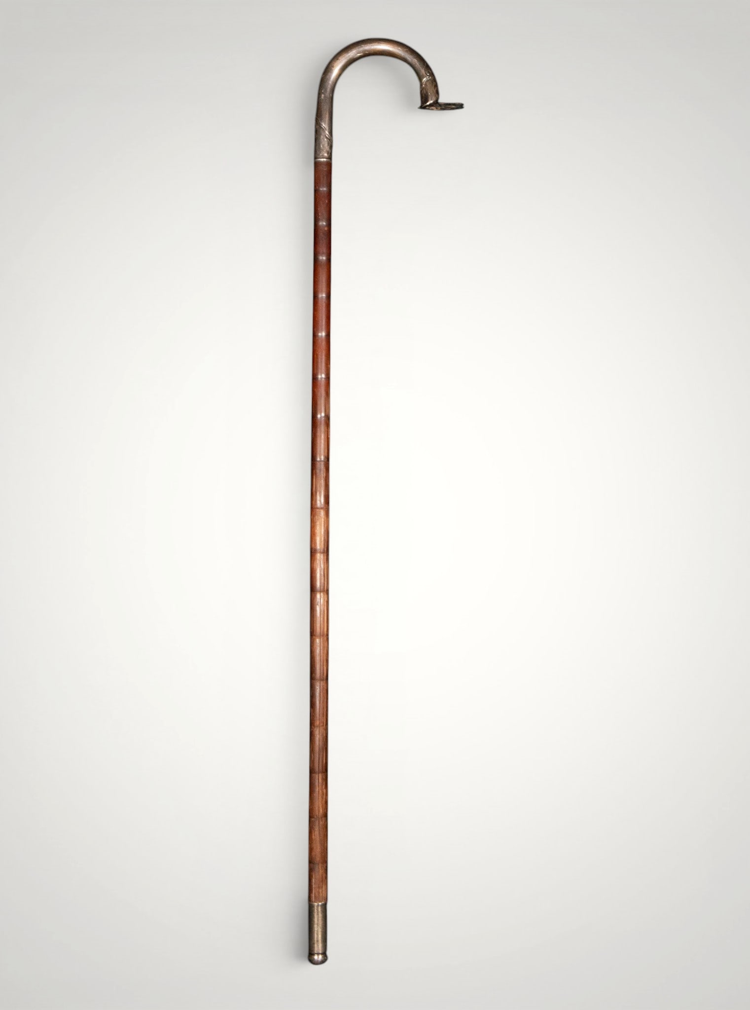 Walking stick with curved handle. European school. 19th century (1 of 2)