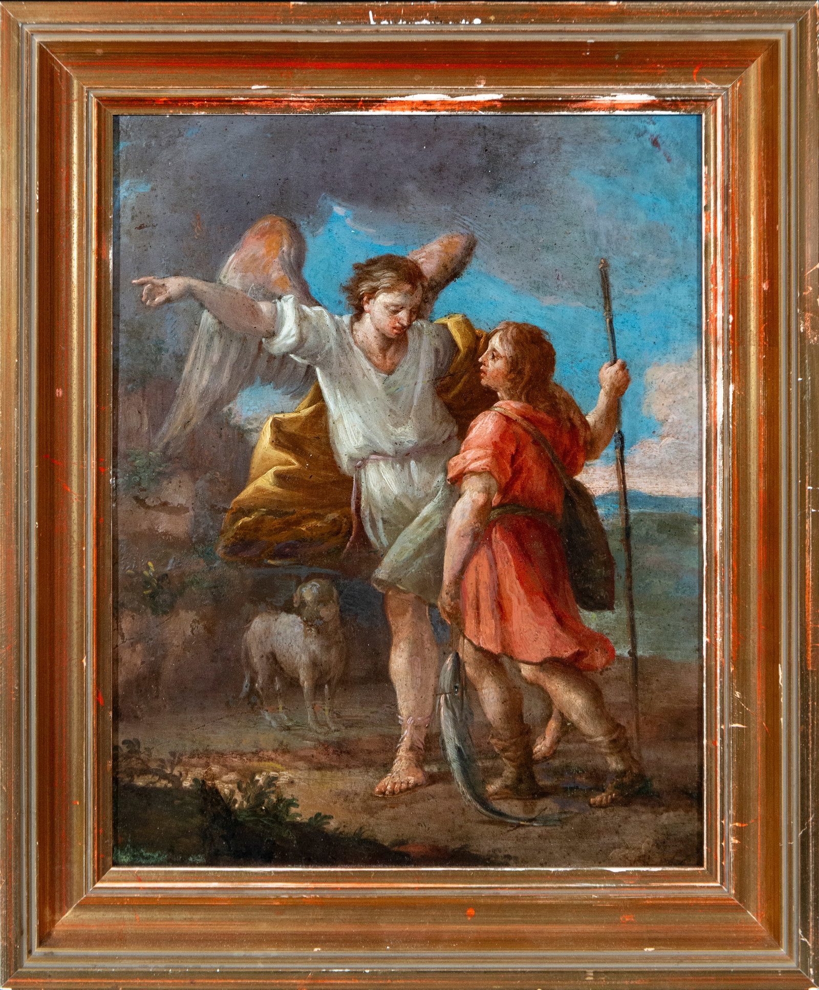 The Archangel Raphael guiding Tobias. Circle of Mariano Salvador Maella, 18th Century (1 of 7)