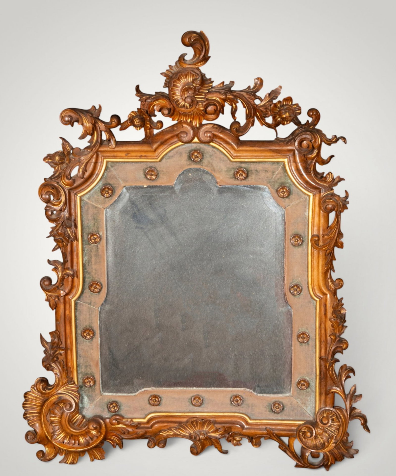 Mirror with Rococo frame. European School. 18th century (1 of 6)