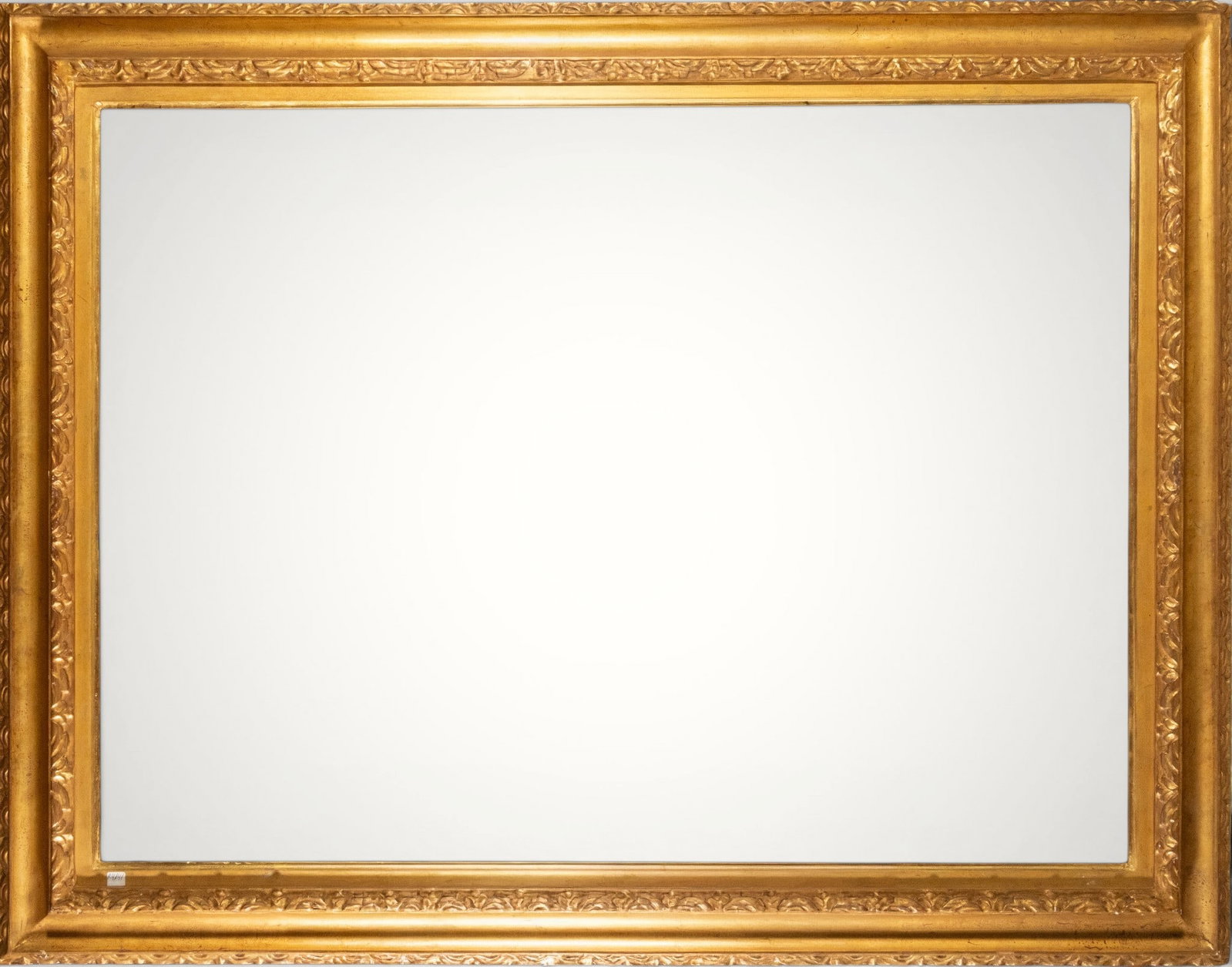 Large Italian frame in gilded wood. 19th century: External measurement: 130 x 103 cm, rear light measurement: 115 x 88 cm