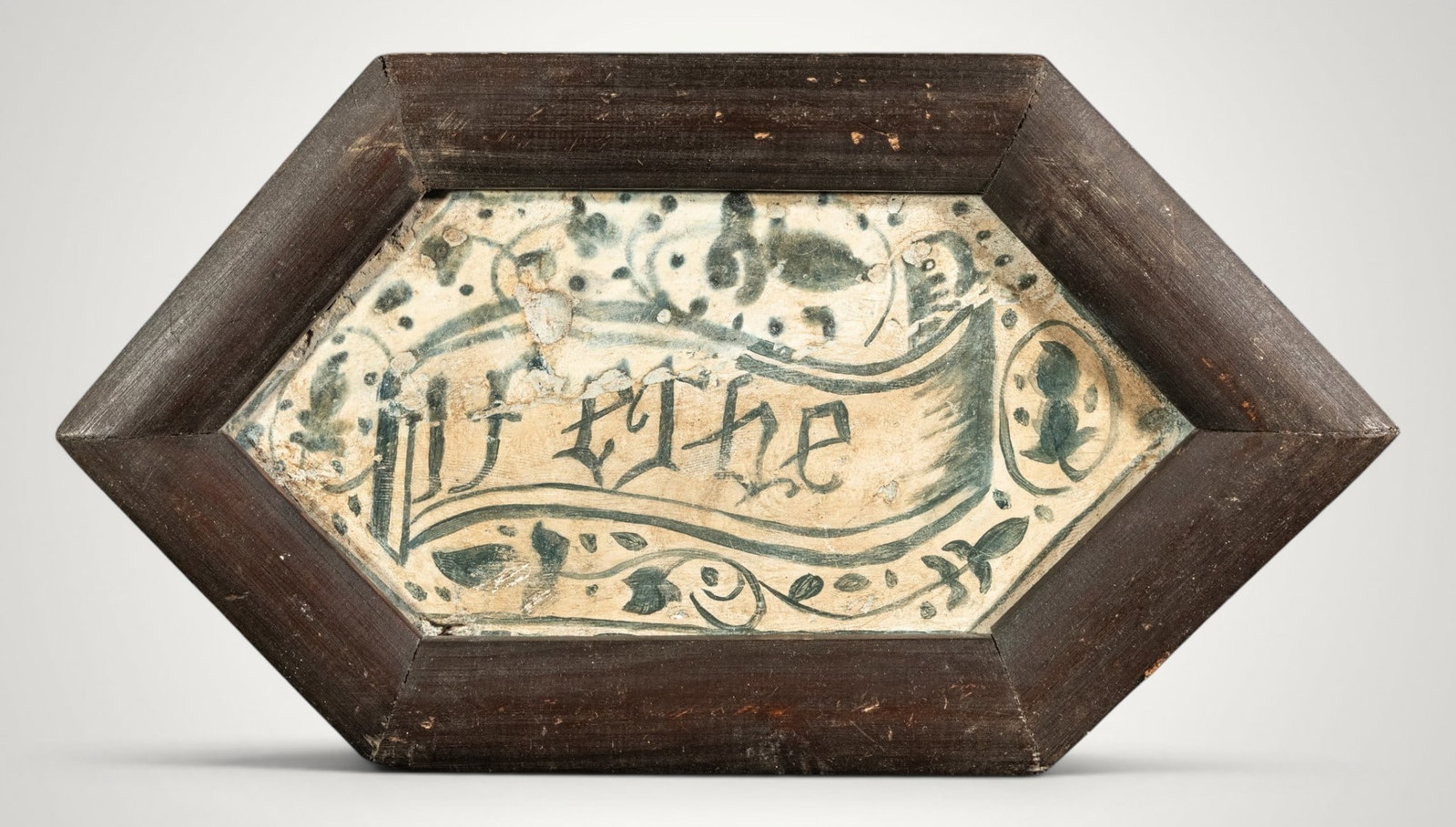 Medieval tile "Alfardón" Manises 15th century: 28 x 15 cm