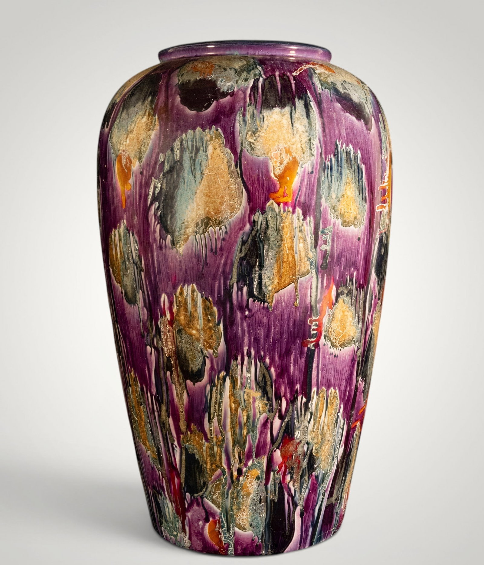 Large Art Deco Vase by Scheurich, Germany, 1950s-60s (1 of 5)