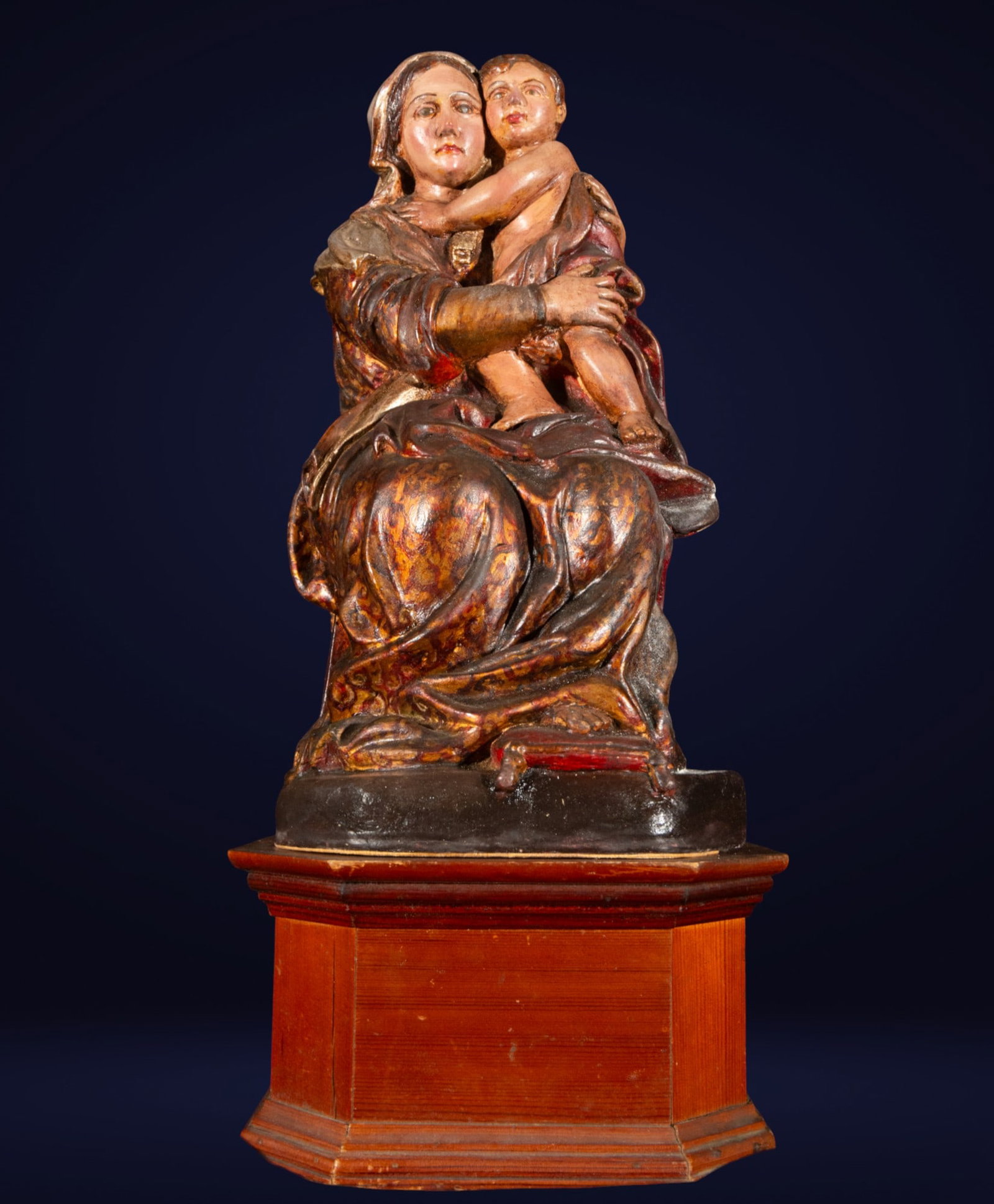 Virgin and Child. Spanish School. 18th Century (1 of 6)