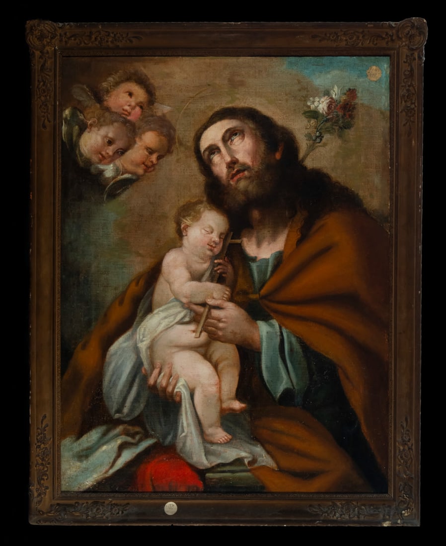 Roman School of the circle of Annibale Carraci 17th century - early 18th century: Measurements with frame 120 x 80 cm