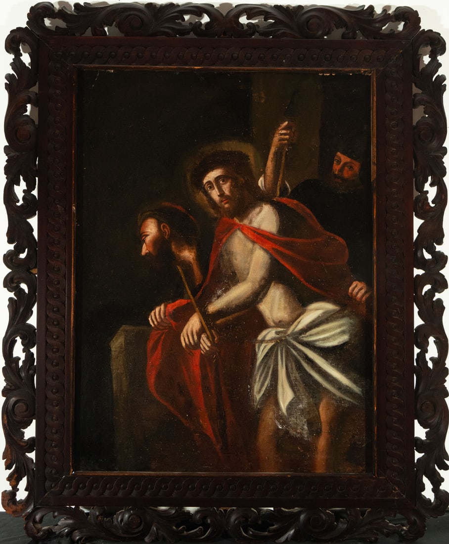 The Arrest of Christ, Italian school of the 17th century: Oil on canvas, canvas measures: 102 x 75, framed measures: 135 x 112 cm