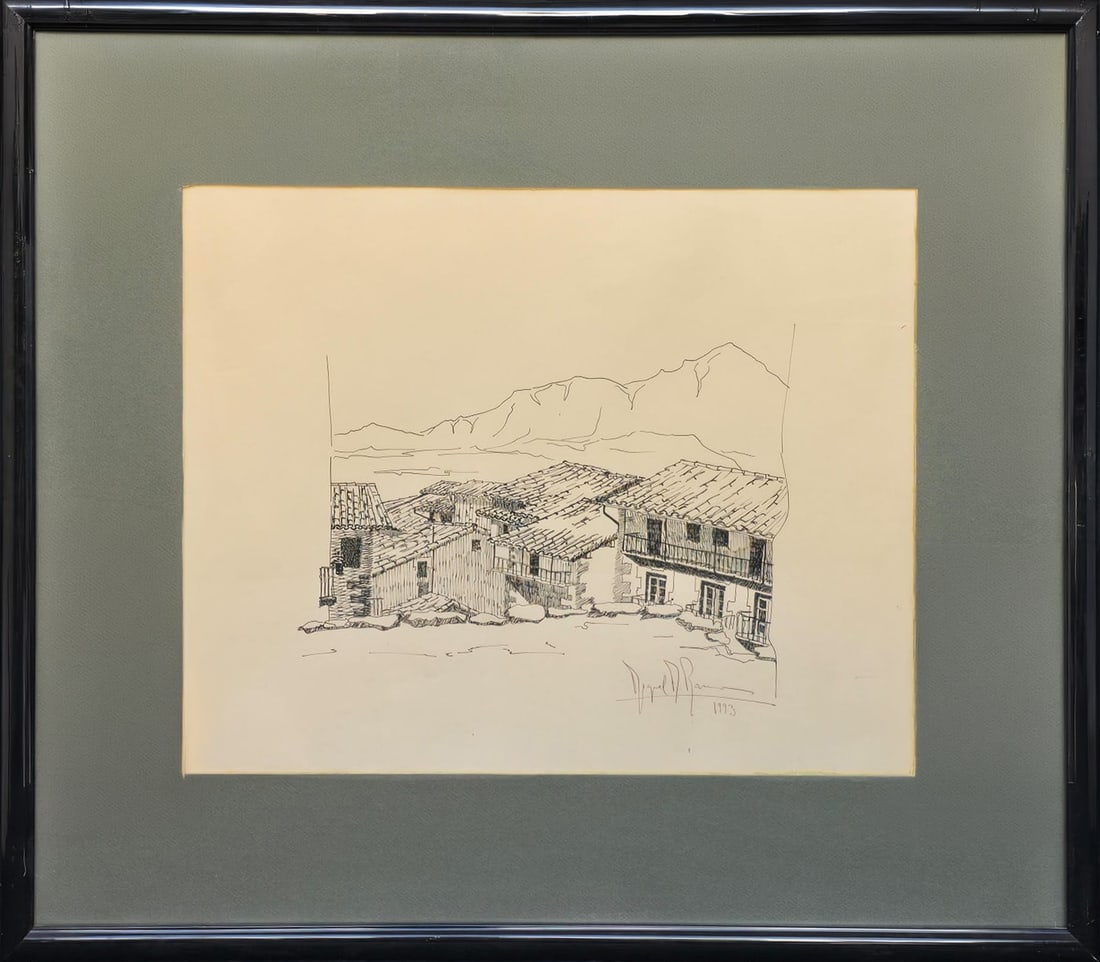 MIGUEL ANGEL RAMOS 1993 - INK ON PAPER: 58cm x 68cm