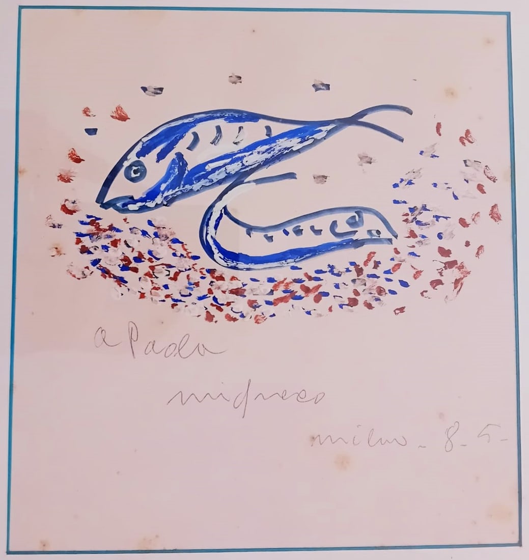 GIUSEPPE MIGNECO (Messina, 1908 – Milan, 1997) – Pesci (1985) (1 of 3)