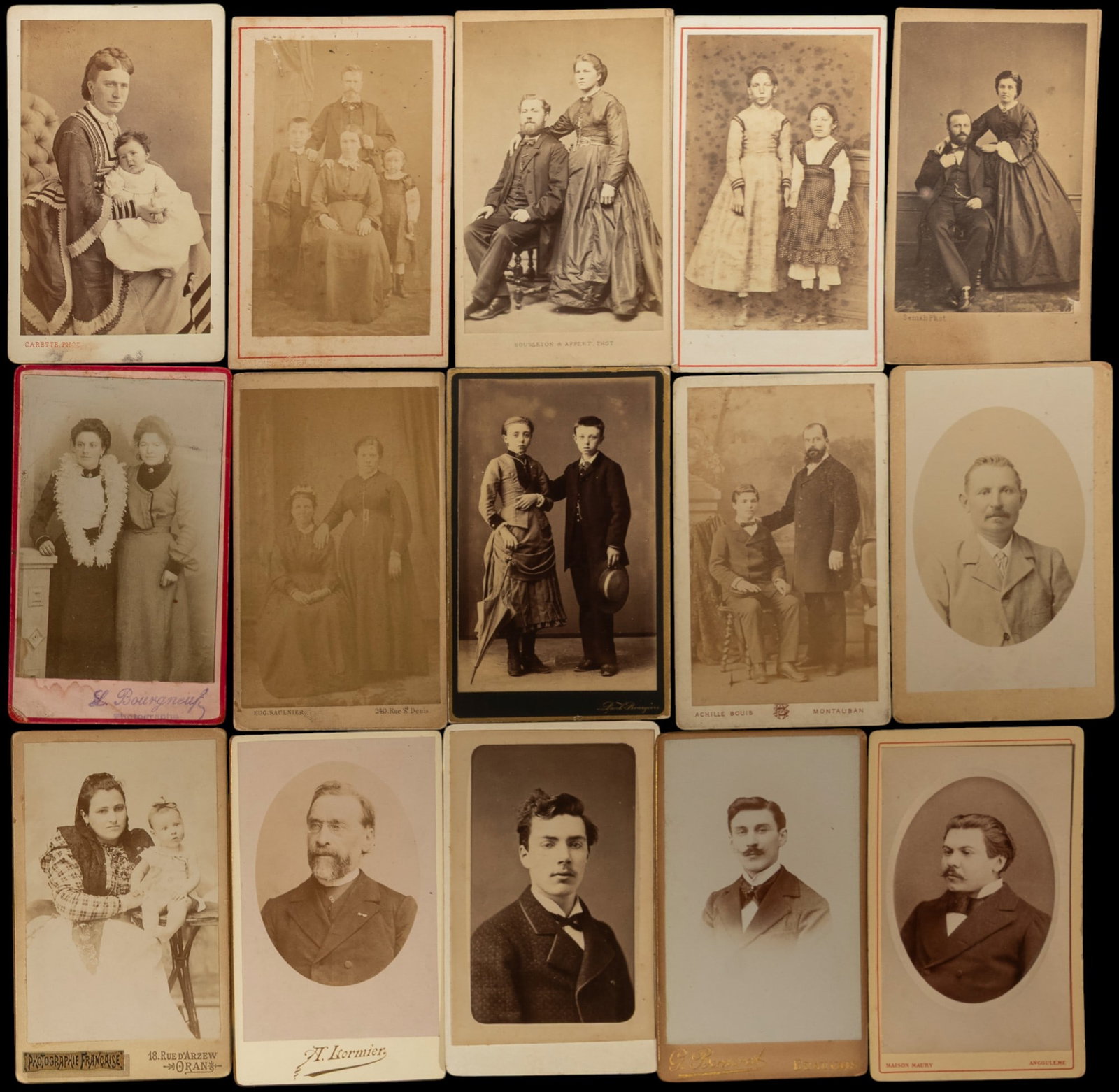 Lot of 15 old photos from the 19th and 20th centuries (1 of 2)