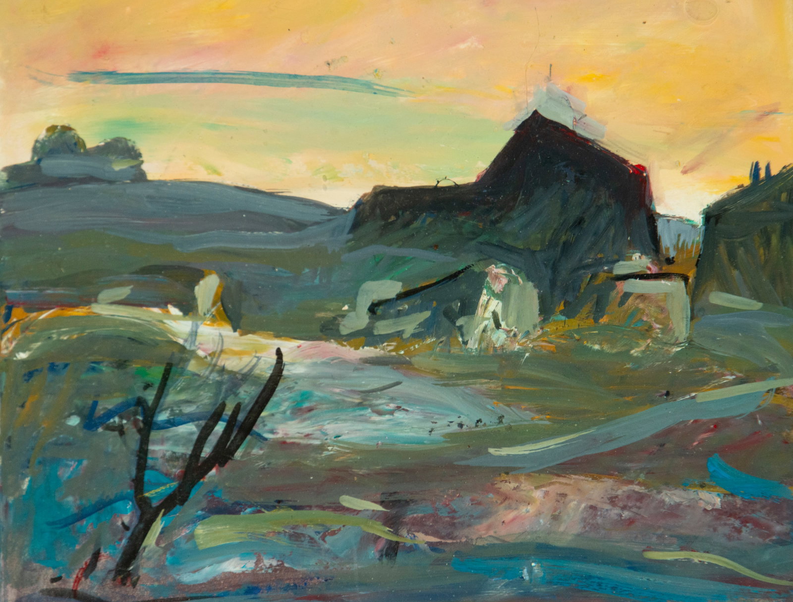 Mountain landscape. Serna Ramos. Spanish School. 20th century - 2