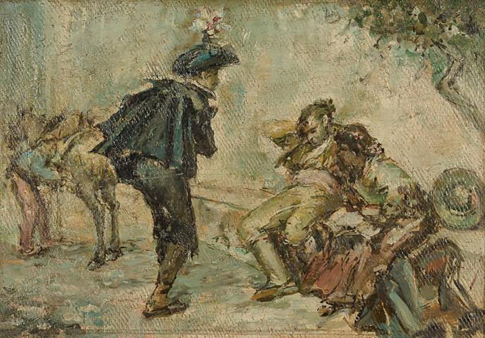Street scene, Spanish School, 19th-20th century (1 of 1)