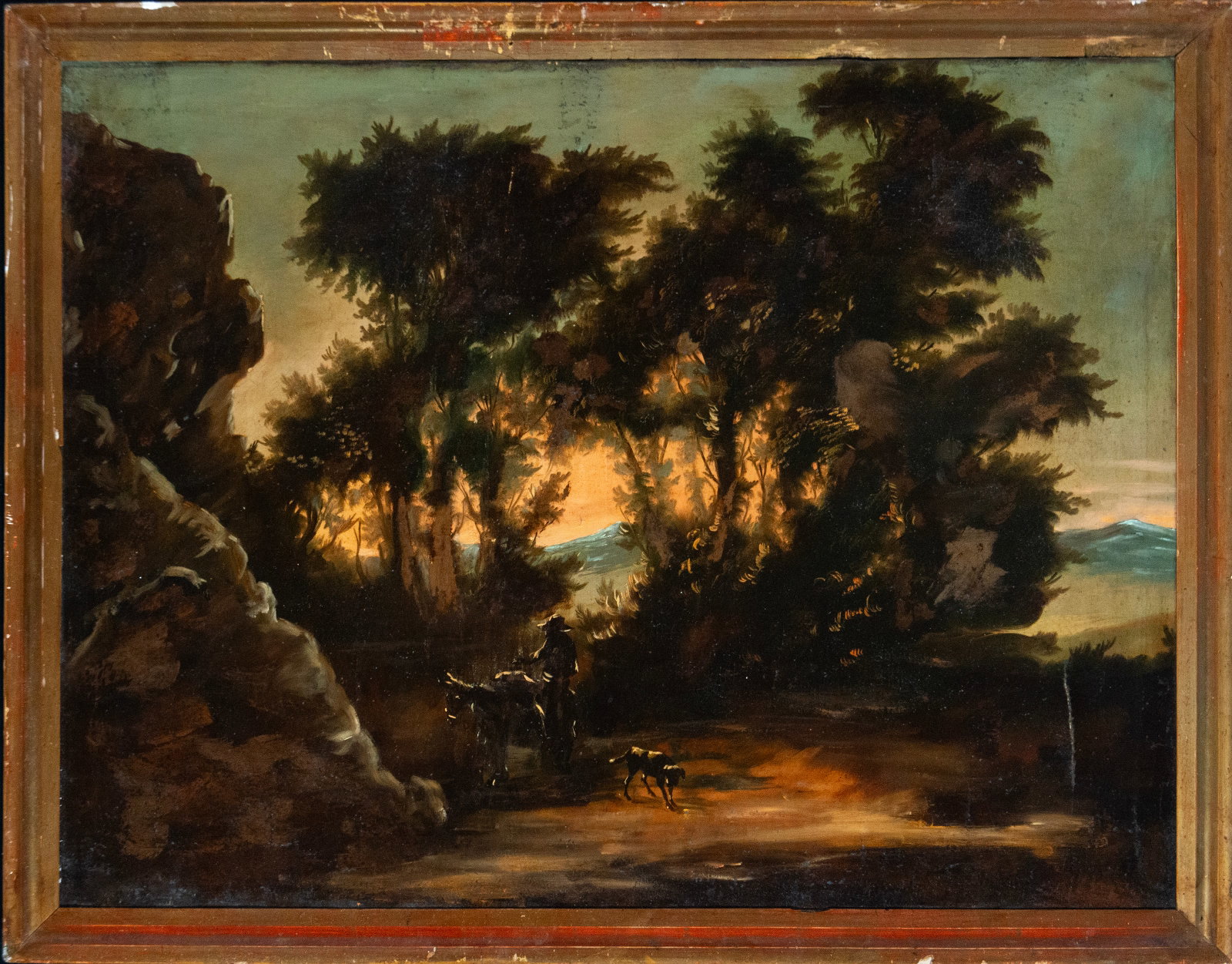 Oil on canvas. Landscape of Normandy, 19th century (1 of 6)