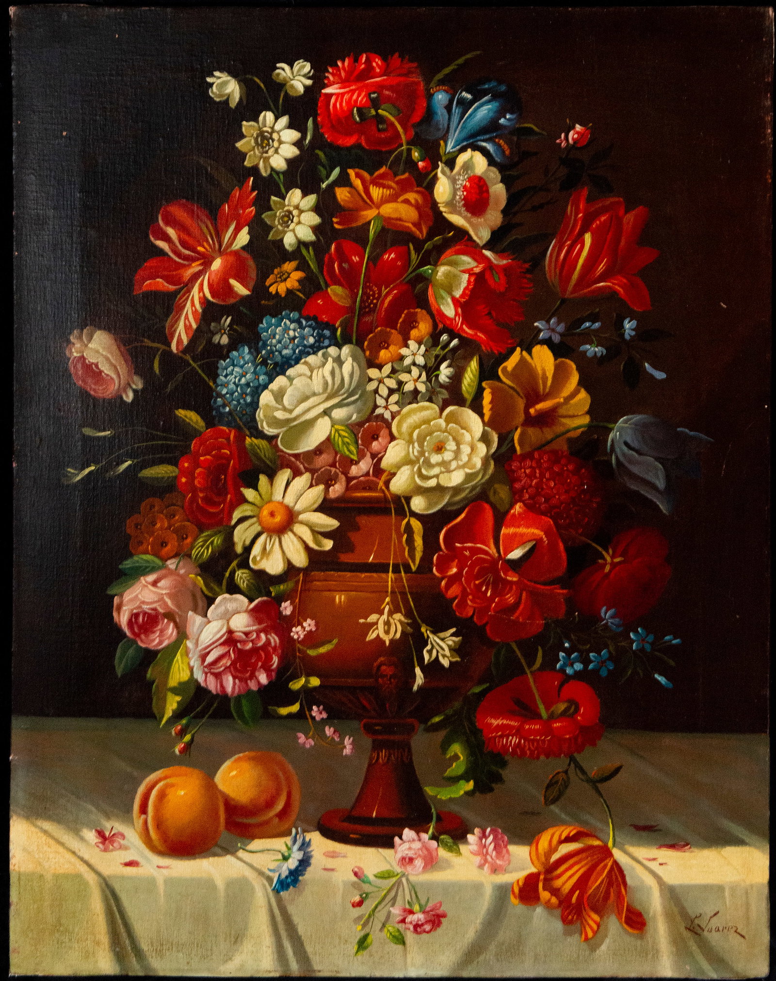 Floral still life, Signed Juárez, 20th century (1 of 5)