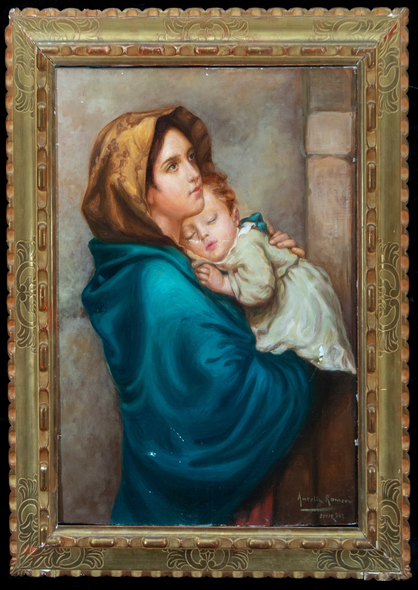 After Guido Reni - 20th Century Spanish School - Signed Aurelia Romero 1942 (1 of 5)
