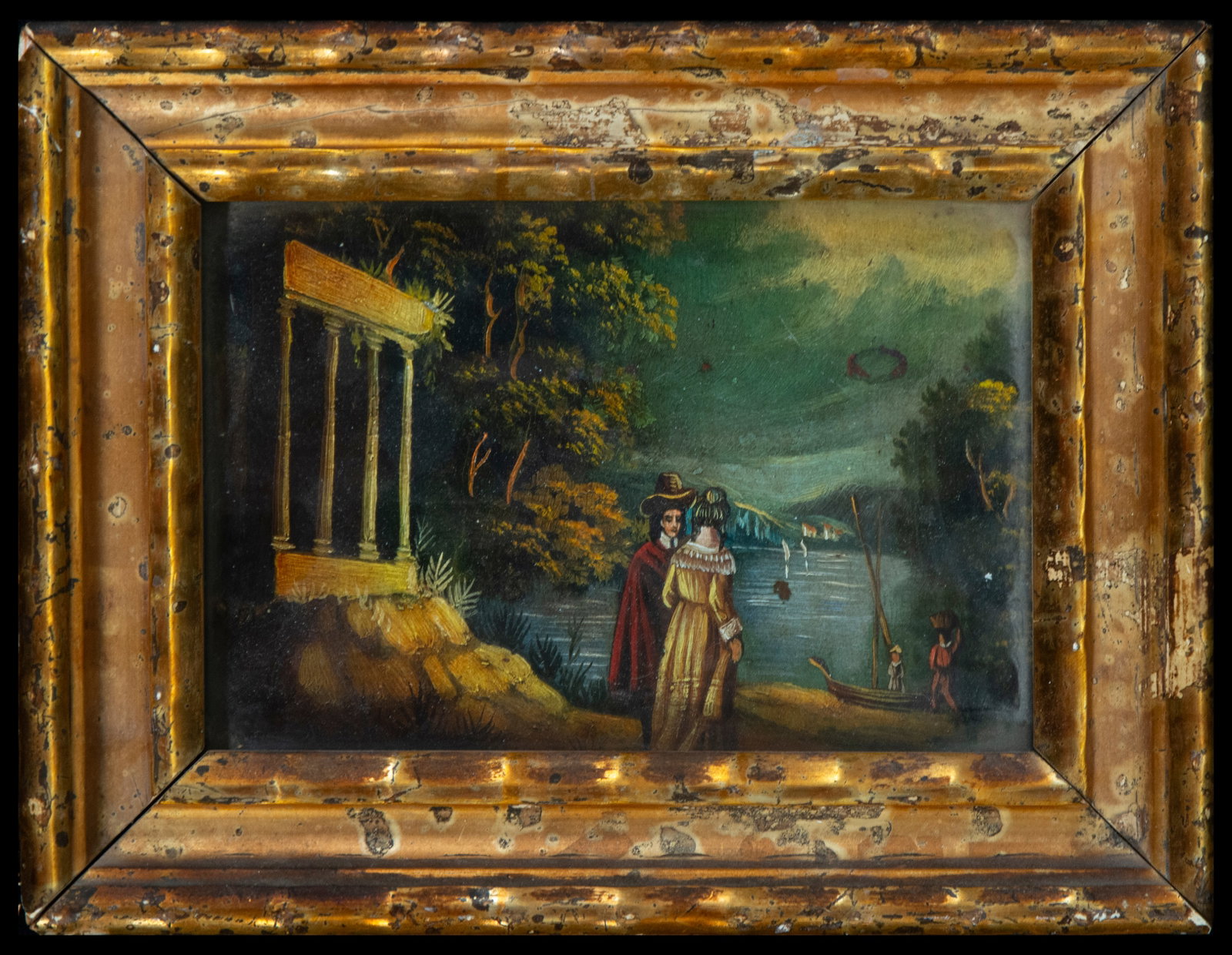 Dutch Romantic School of the 19th century: Copper measurements: 18 x 13 cm, measurements with frame: 22 x 17 cm