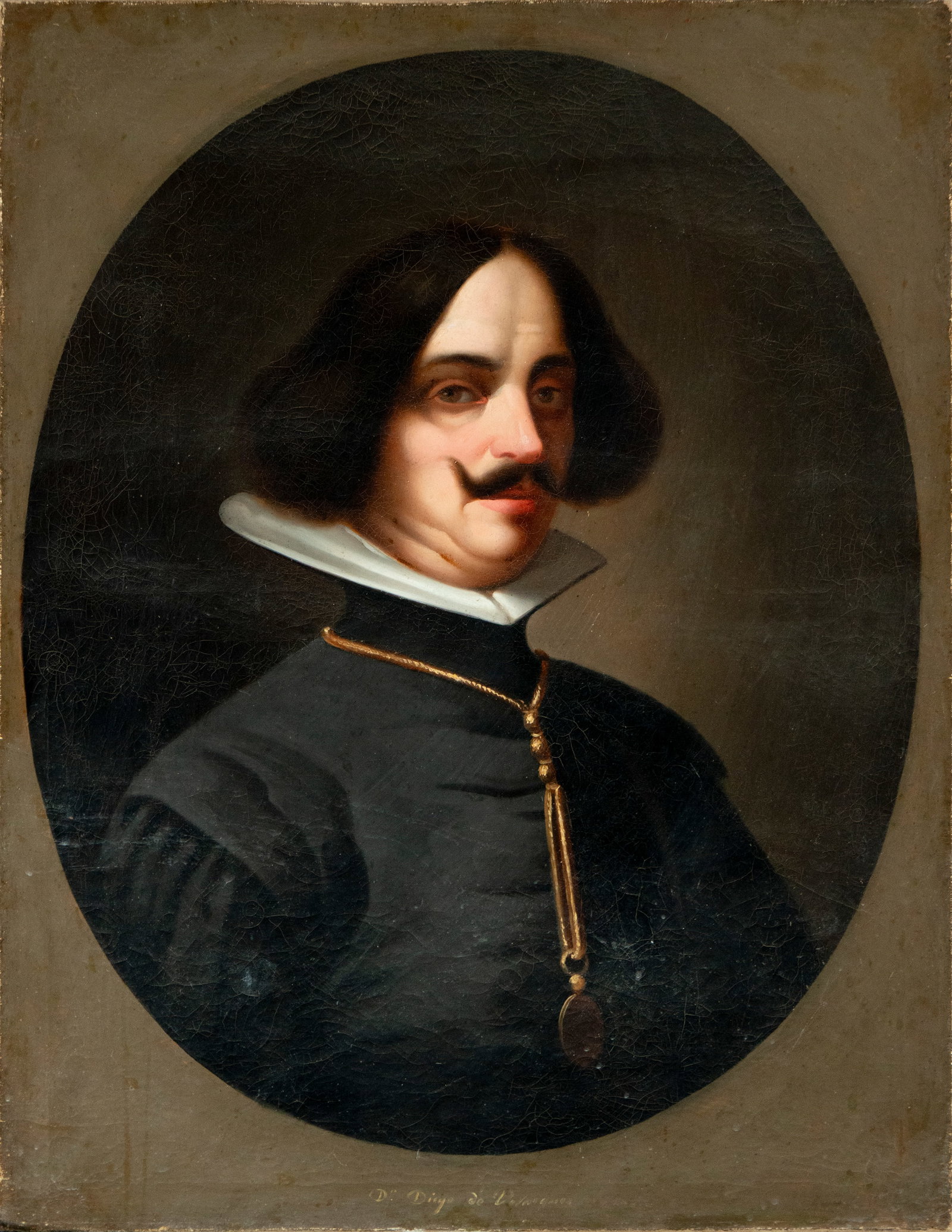 19th century portrait of Velázquez: 85 cm x 66 cm, oil on canvas
