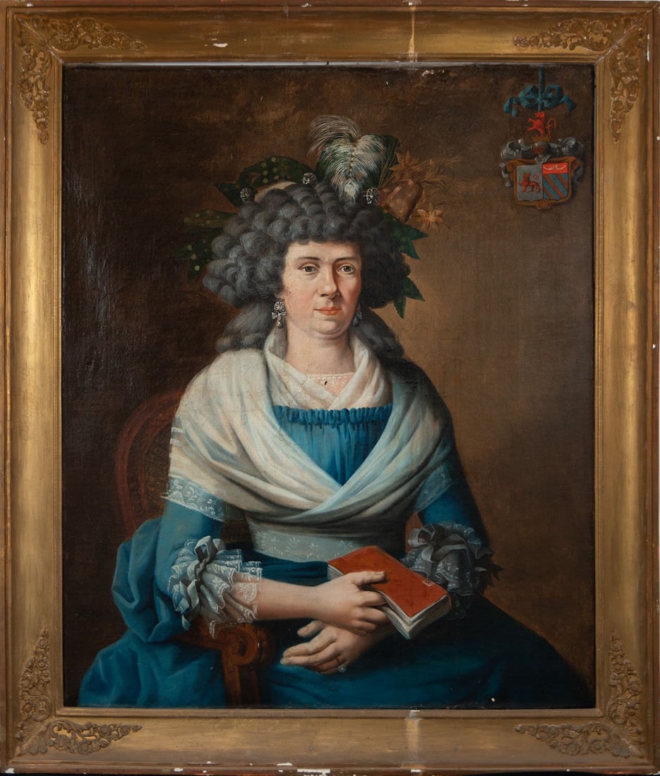 Portrait of Baroness de Baré Comogne, 18th century French school (1 of 6)