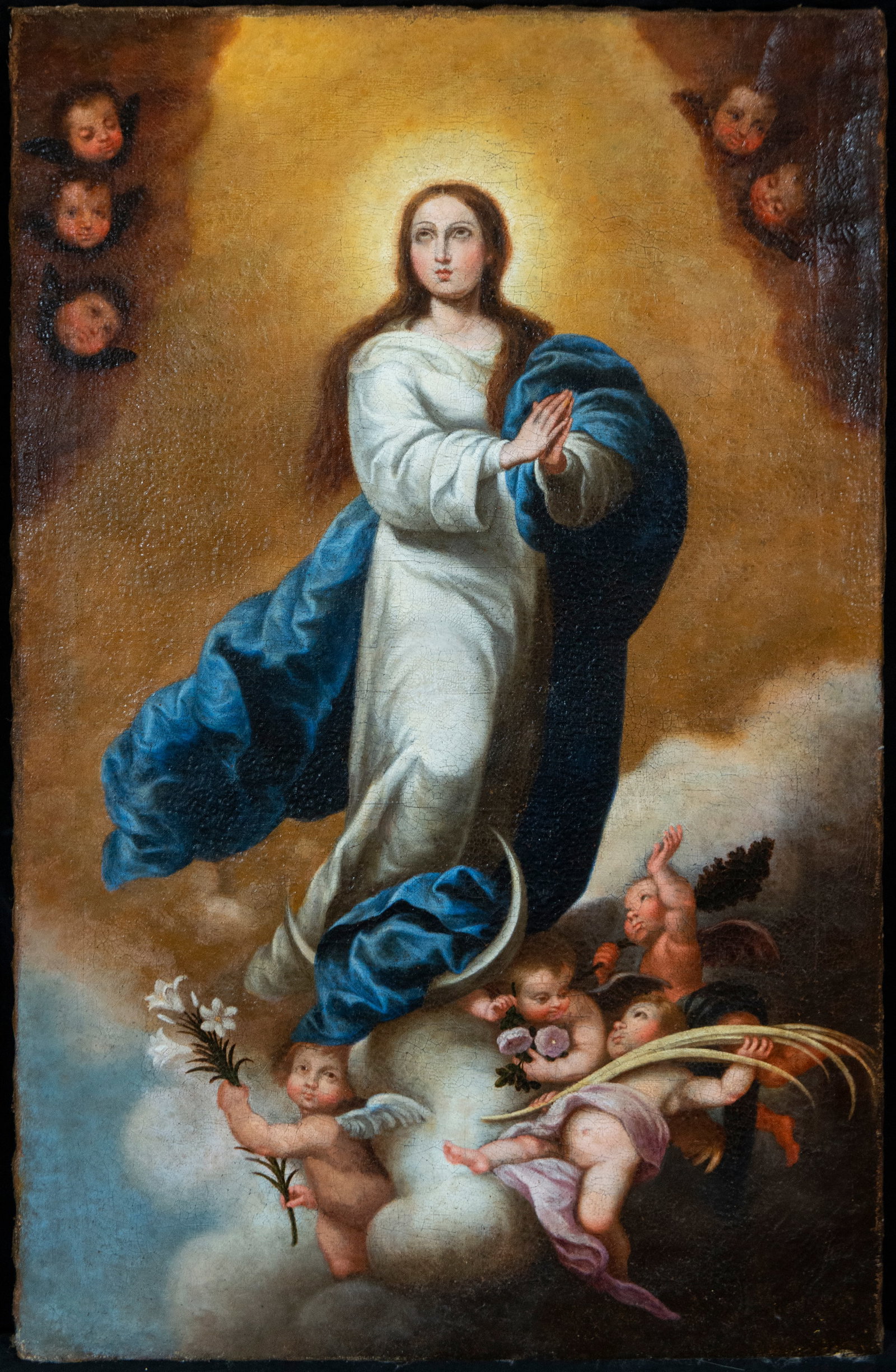 Immaculate Conception, Circle of Bernardo Lorente Germán, Sevillian School, 18th Century (1 of 6)
