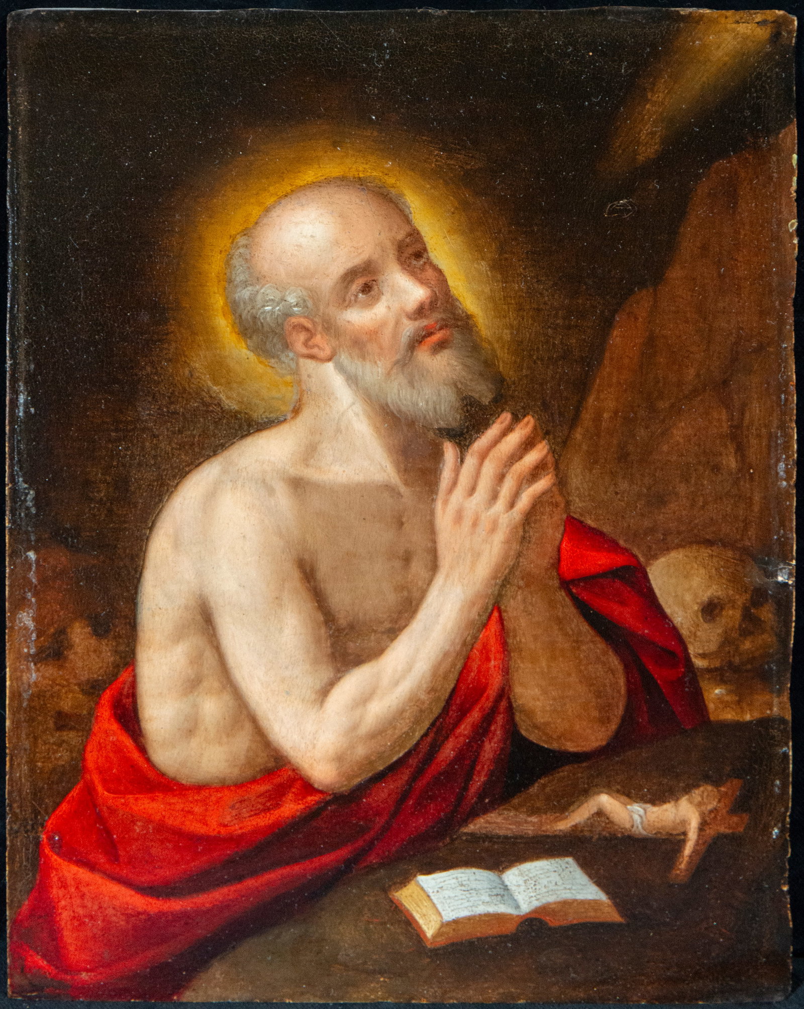 Saint Jerome the Penitent, Attributed to Juan de Sariñena, Aragonese School, 17th Century (1 of 4)